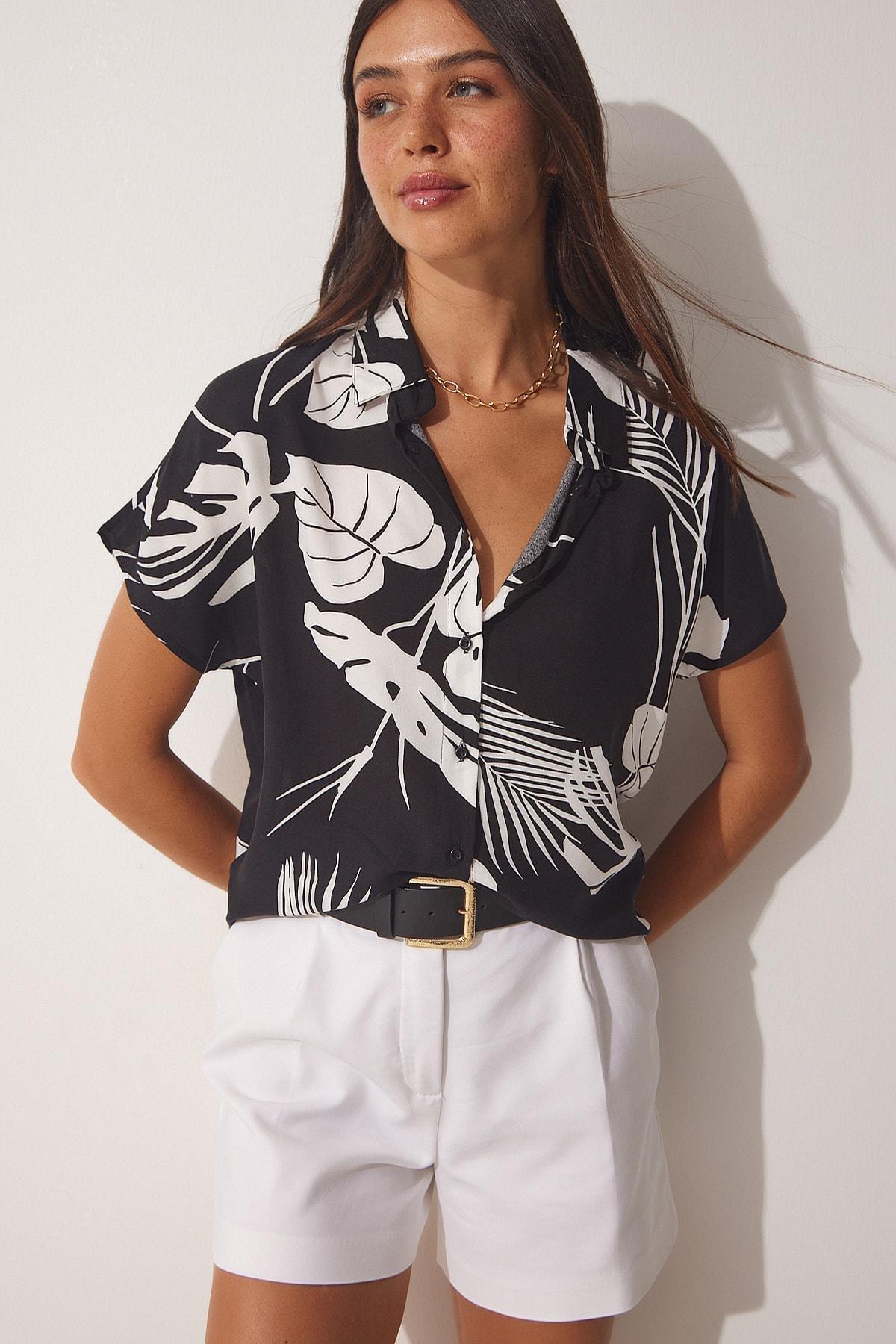 Black Printed Shirt, , large image number 2