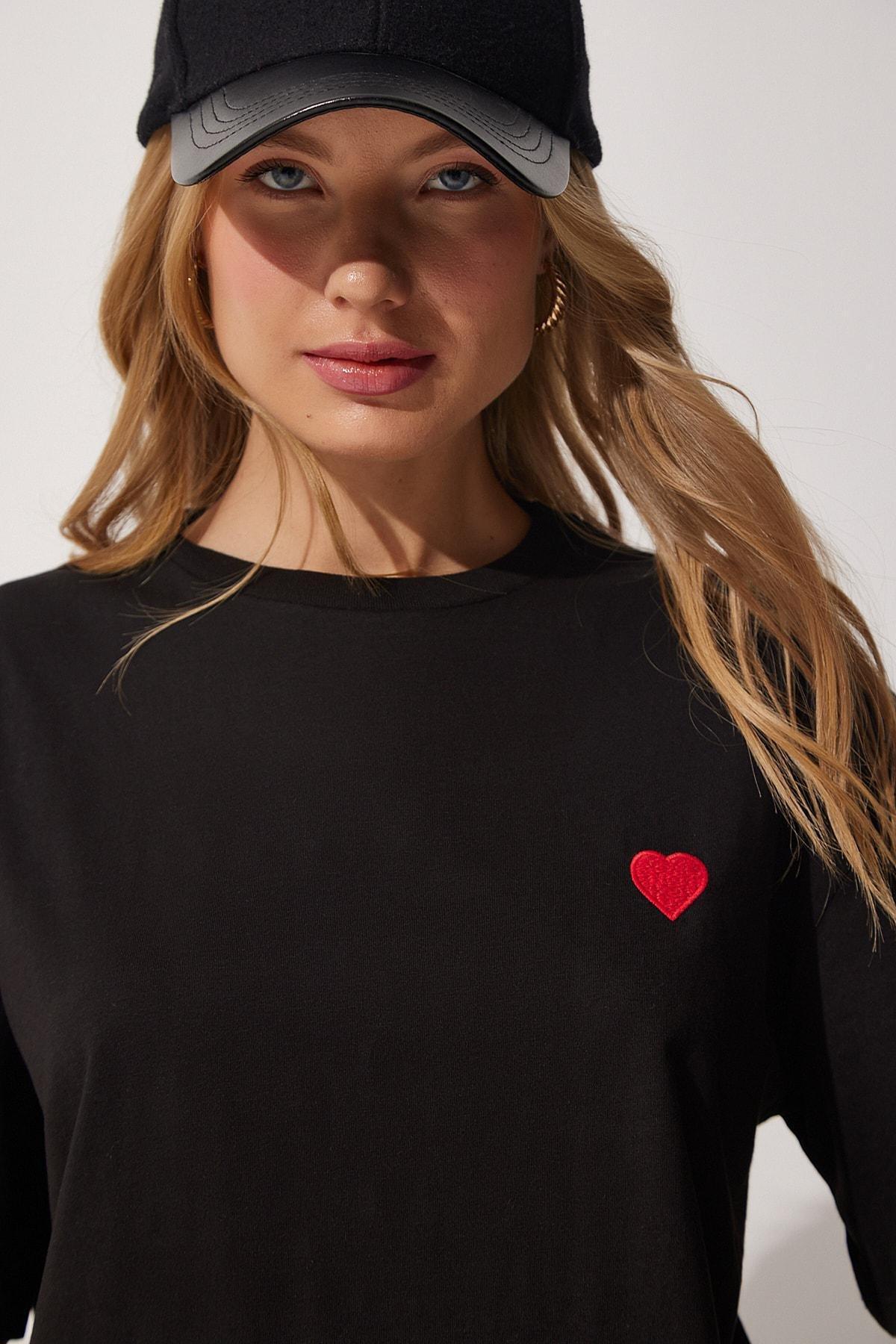 Black Oversized T-Shirt, , large image number 3