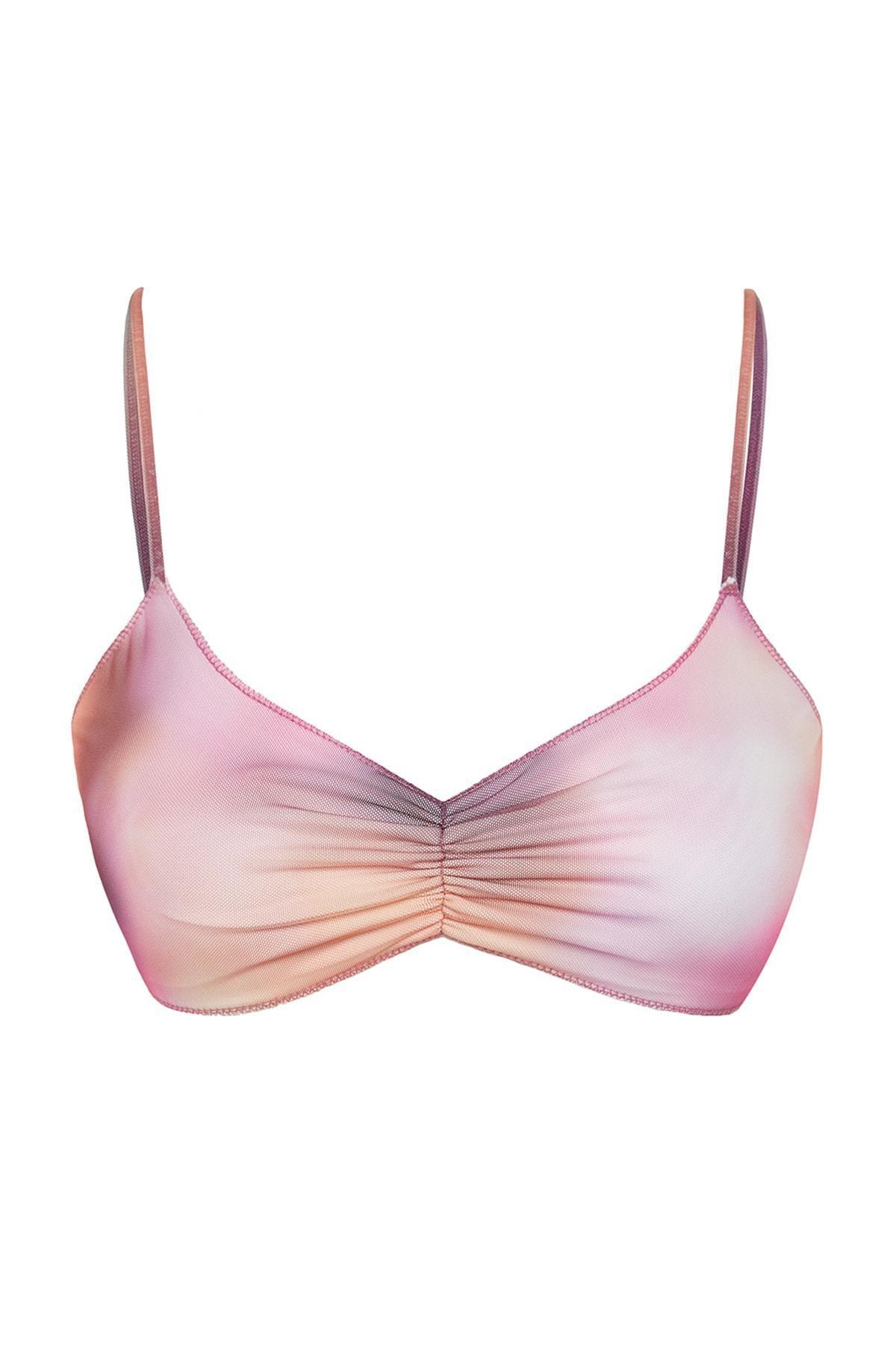 Multicolour Colour Gradient Bikini Top, C101_582, large image number 5