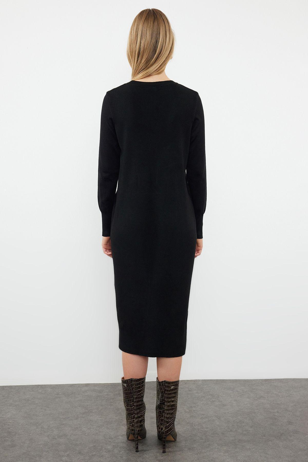 Maxi Plain Sweater Dress, , large image number 4