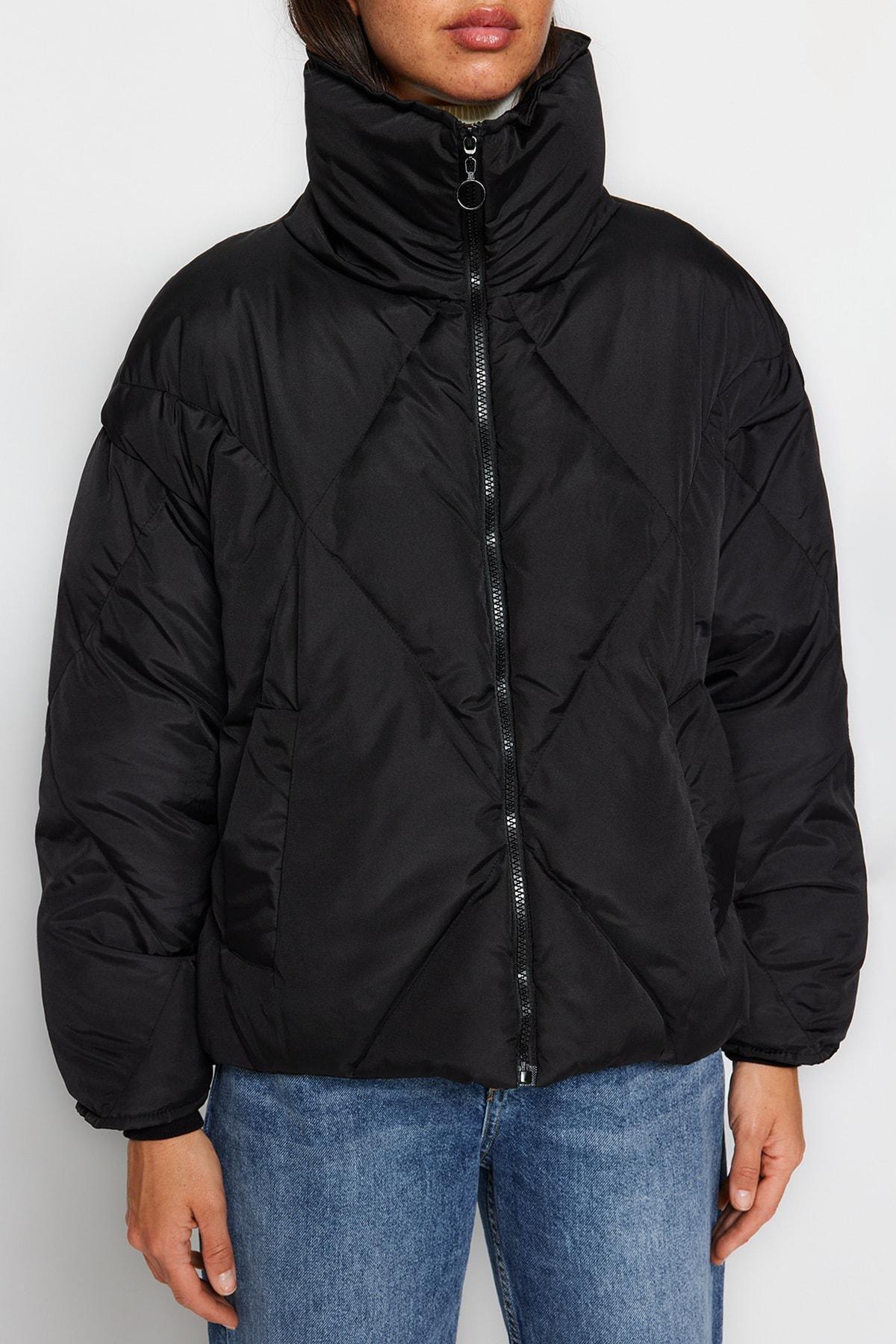 Black Puffer Jacket, , large image number 2