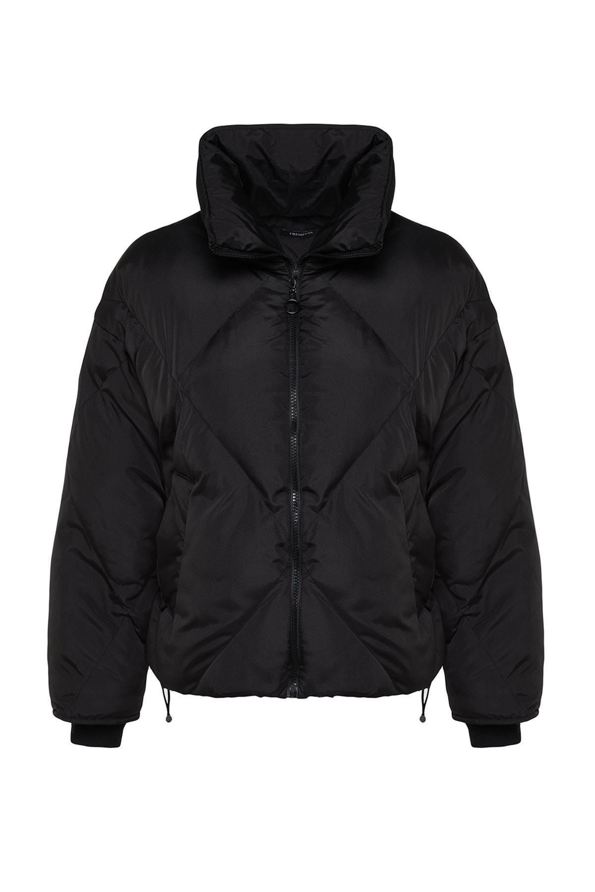 Black Puffer Jacket, , large image number 5