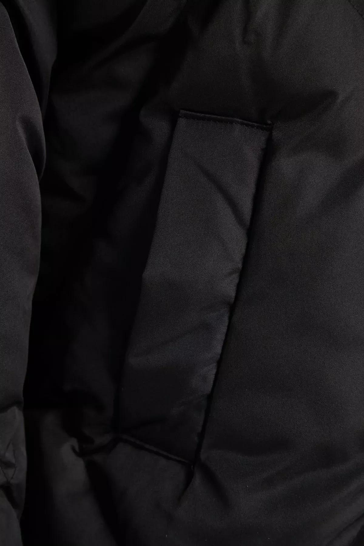 Black Puffer Jacket, BLACK, large image number 7