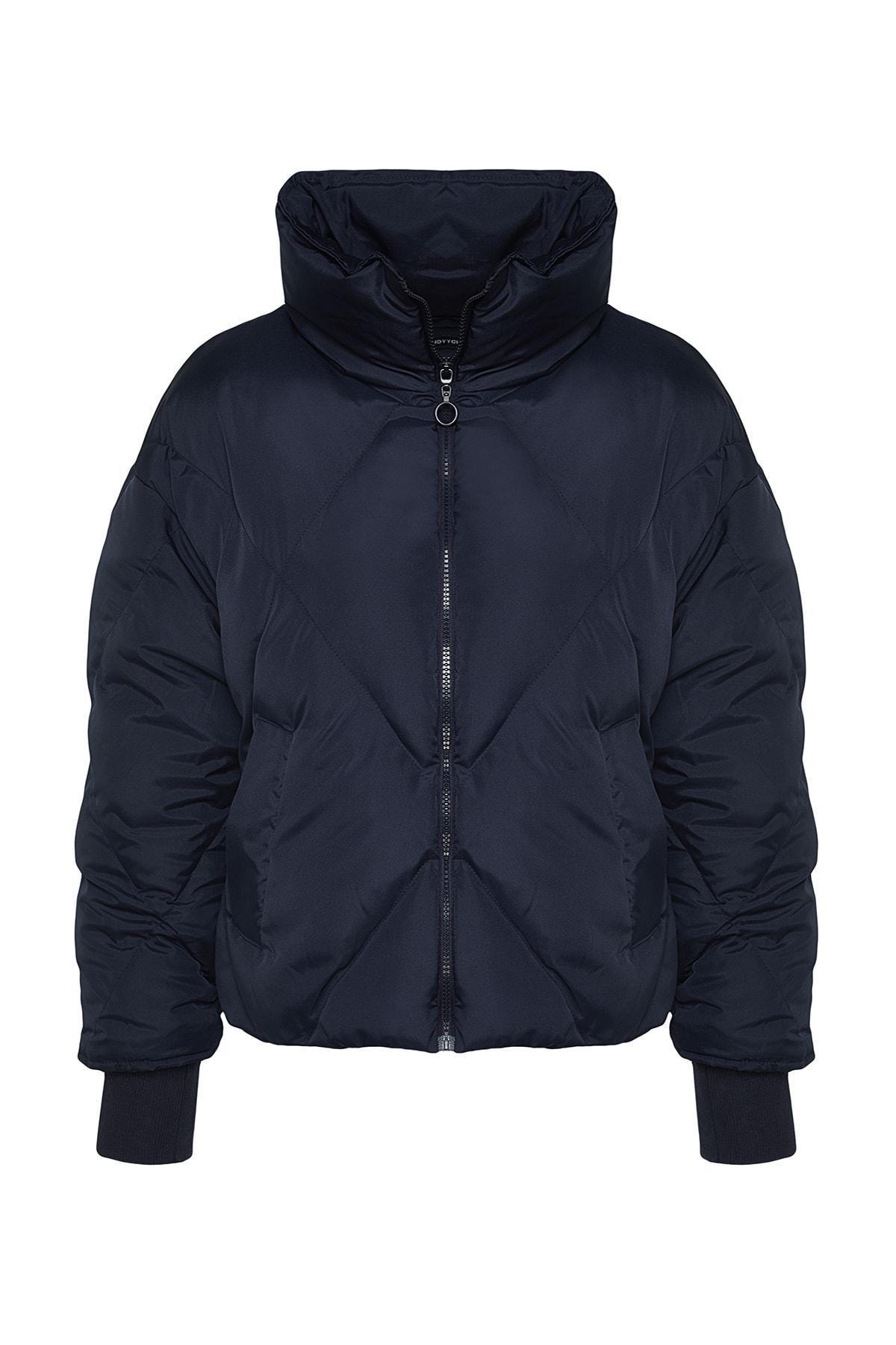 Navy Puffer Jacket, , large image number 5