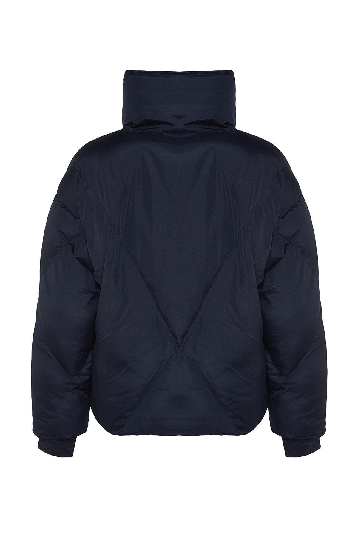 Navy Puffer Jacket, , large image number 7
