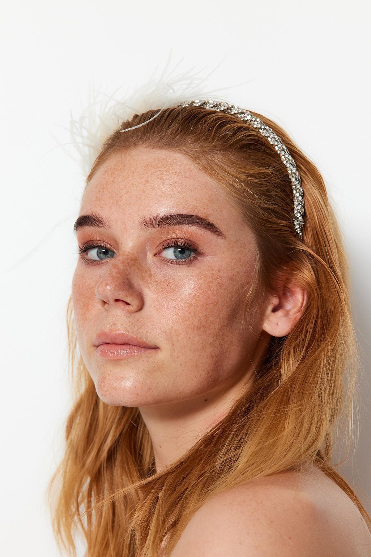 White Otrish Detailed Bridal Crown, , large image number 2