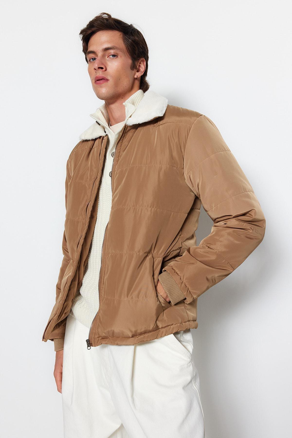 Beige Basic Jacket, , large image number 1