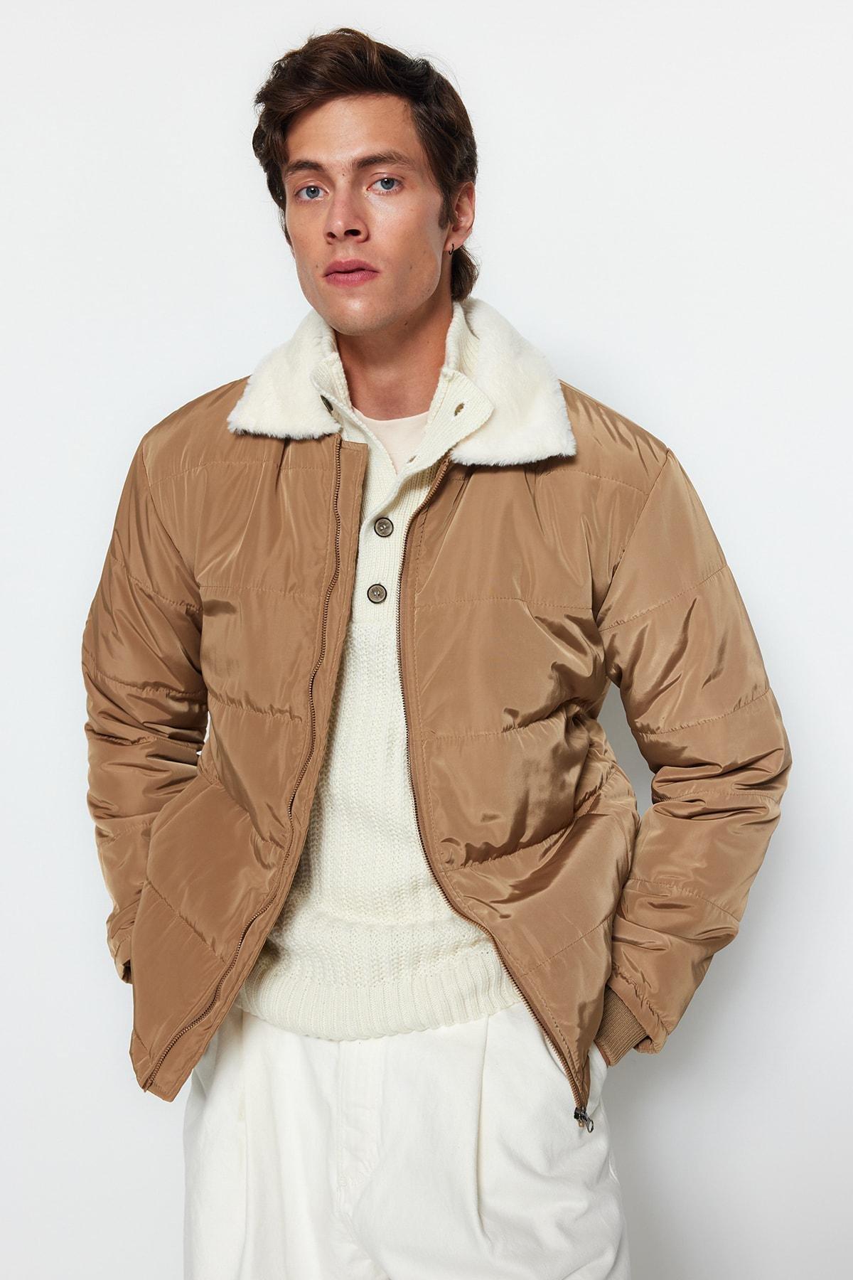 Beige Basic Jacket, , large image number 2