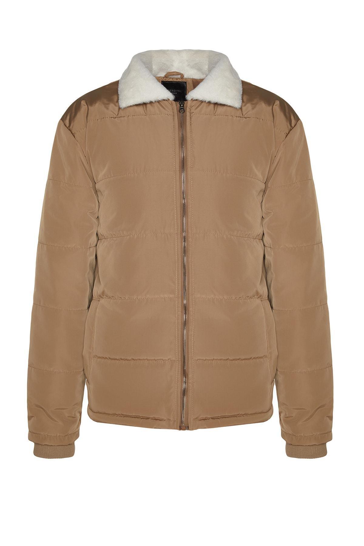 Beige Basic Jacket, , large image number 5