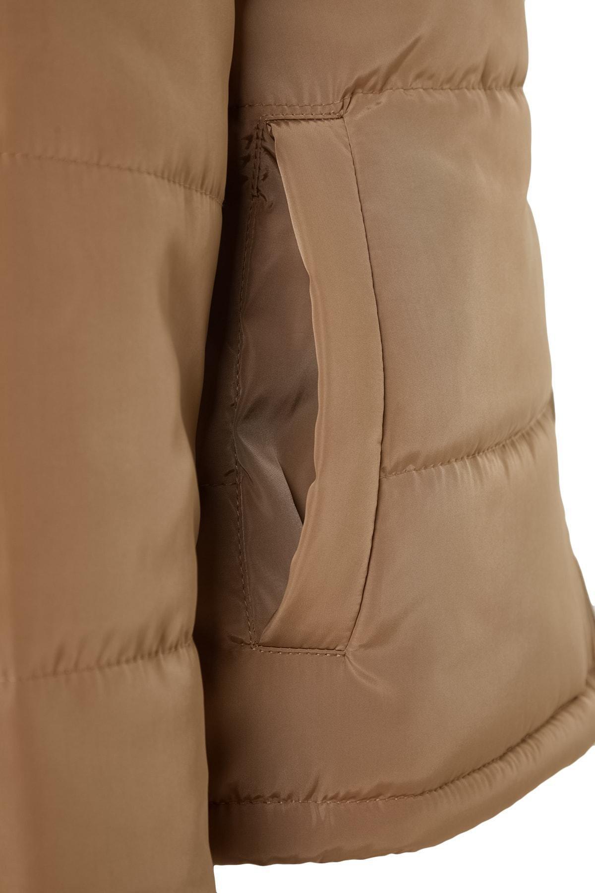 Beige Basic Jacket, , large image number 6