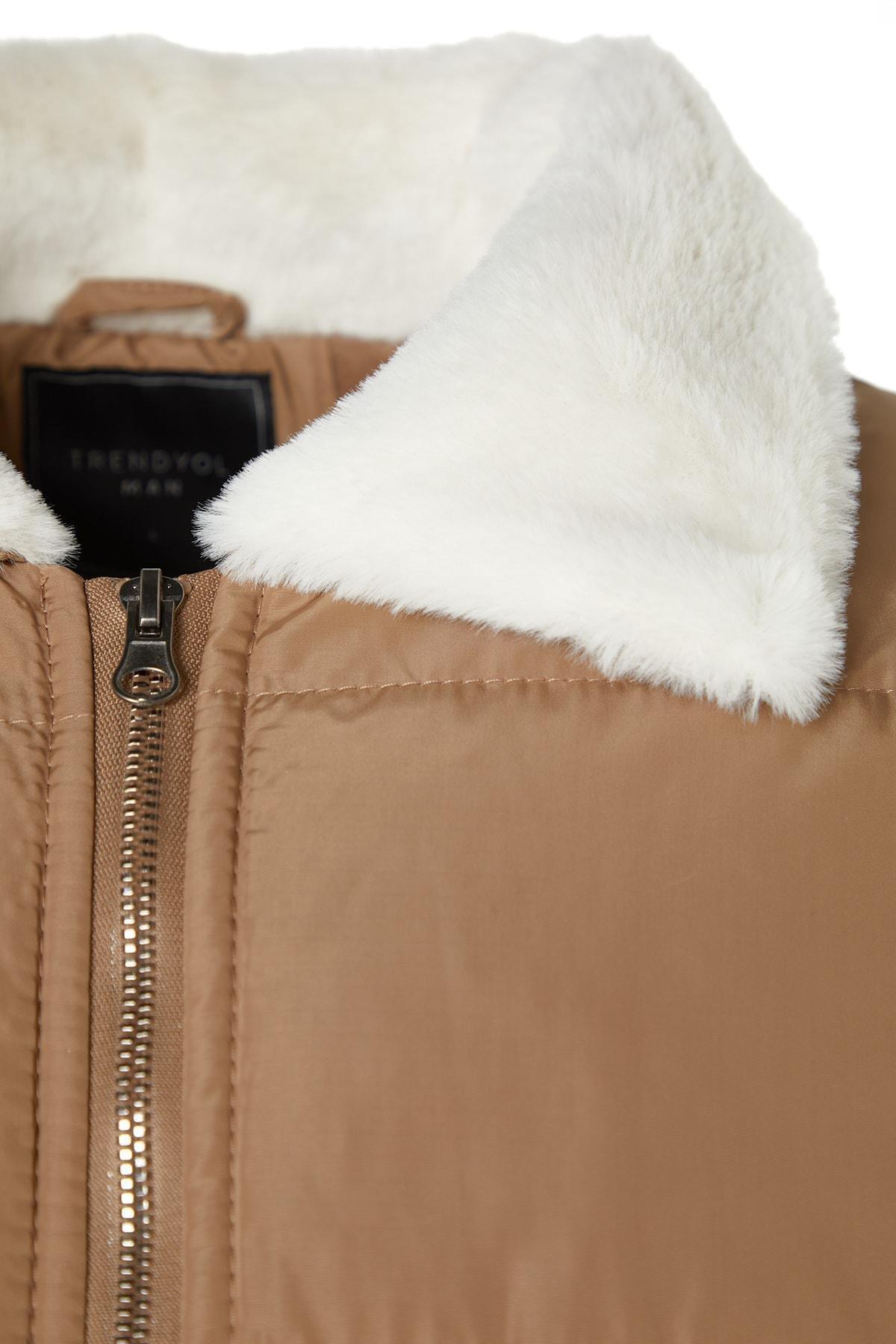 Beige Basic Jacket, , large image number 7