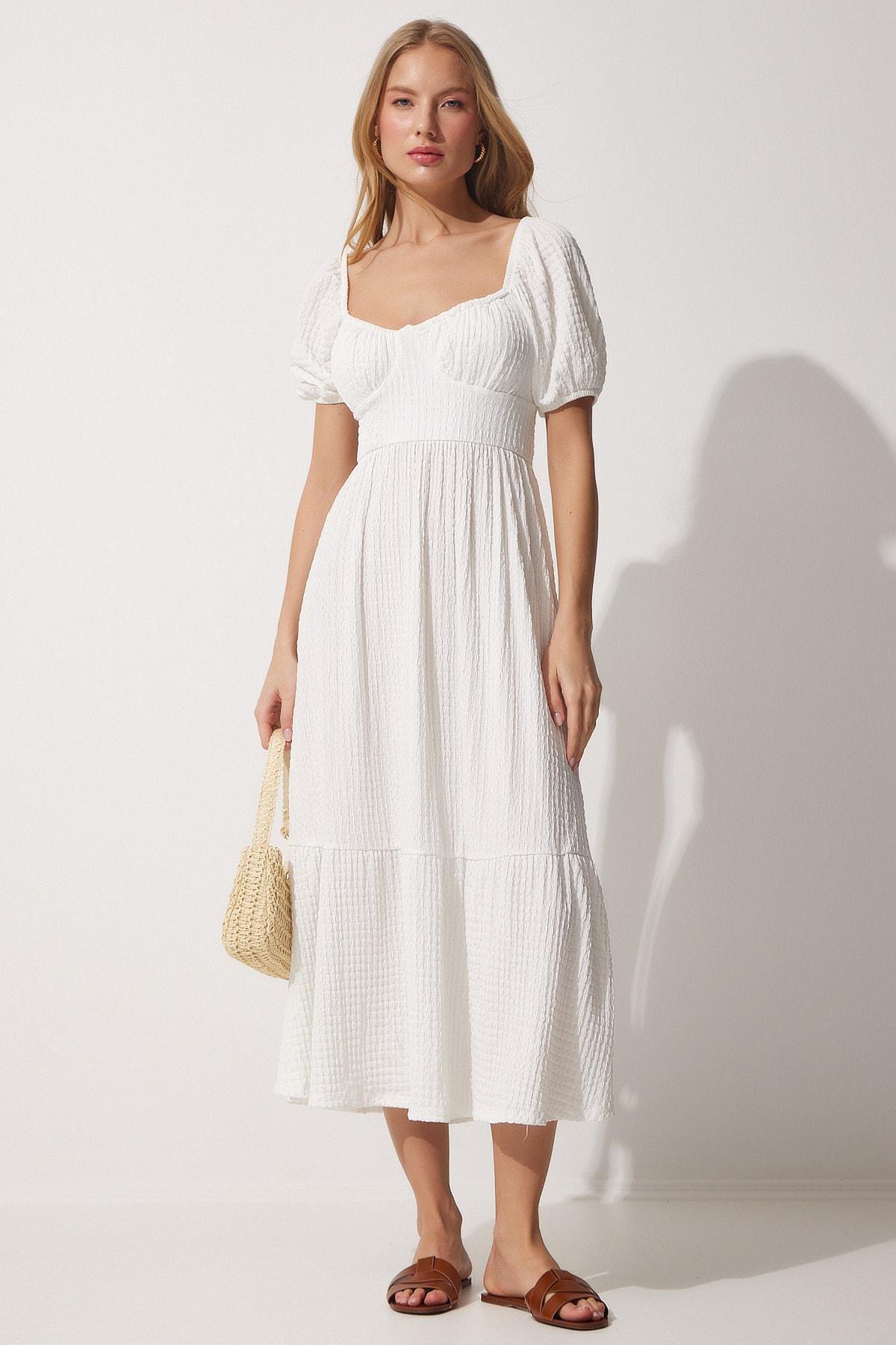 White A-Line Dress, , large image number 4