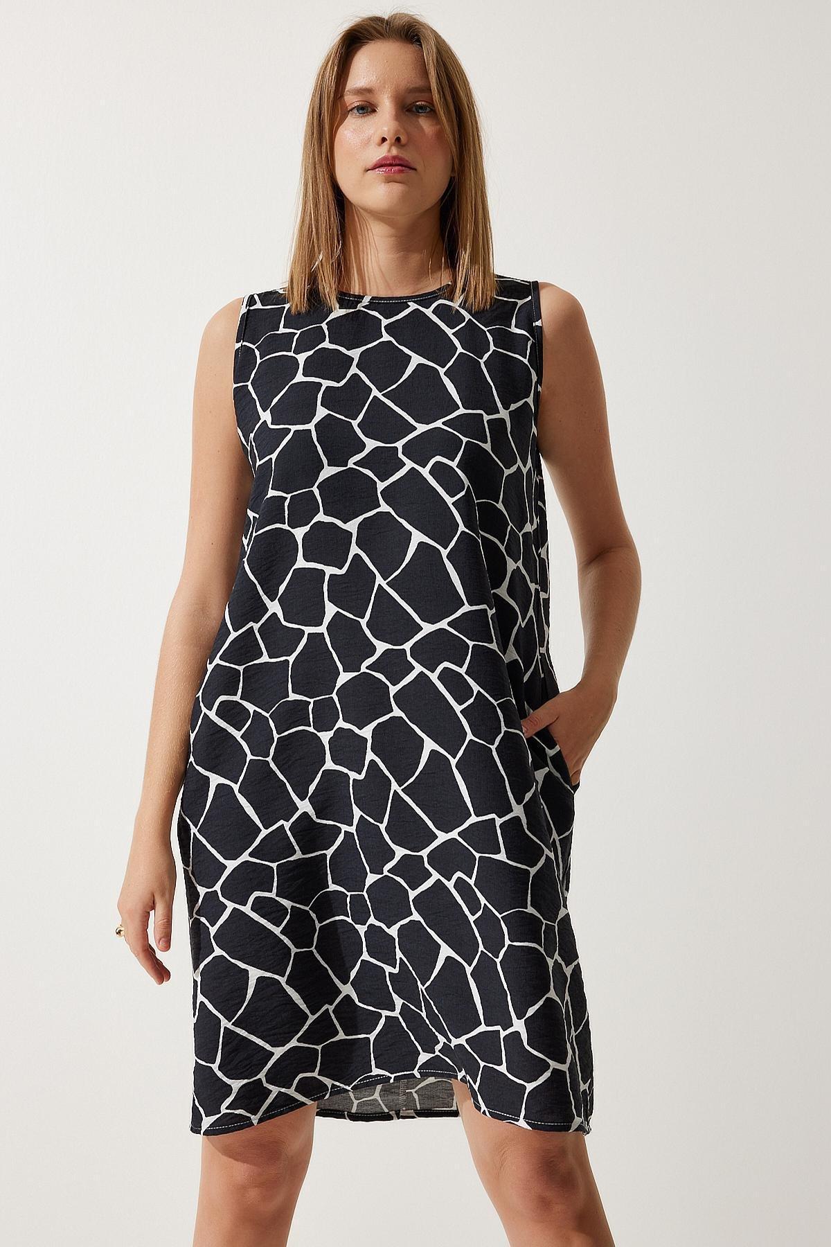 Animal Print A-Line Midi Dress, , large image number 1