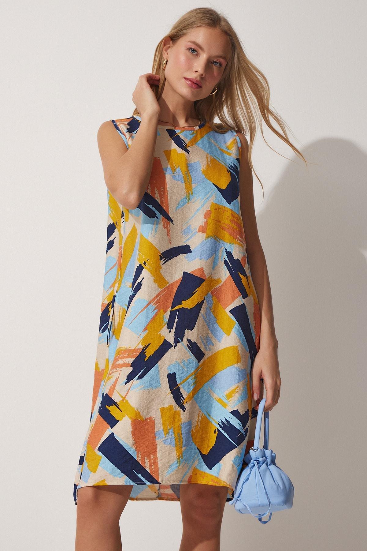 Blue Shift Dress, , large image number 1