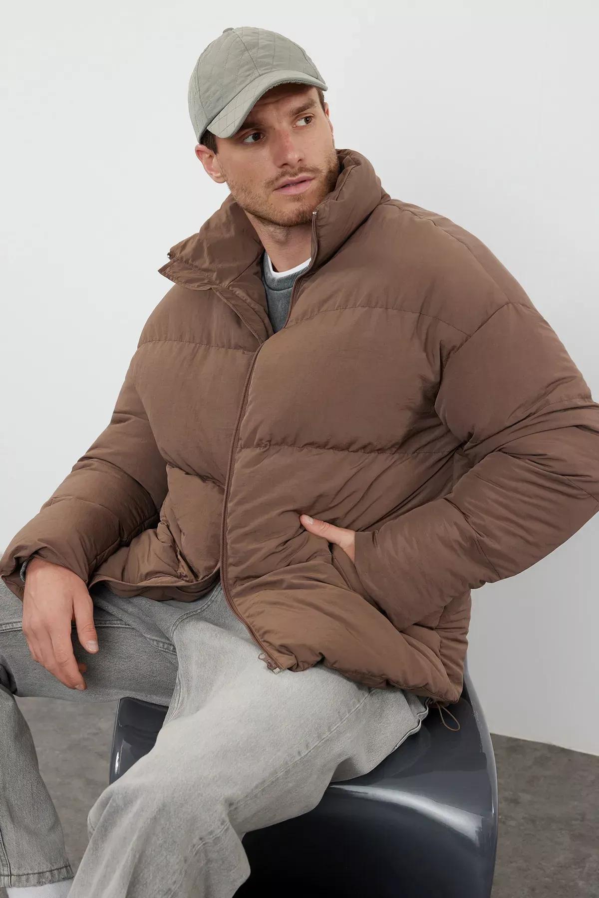 Brown Puffer Coat, , large image number 0