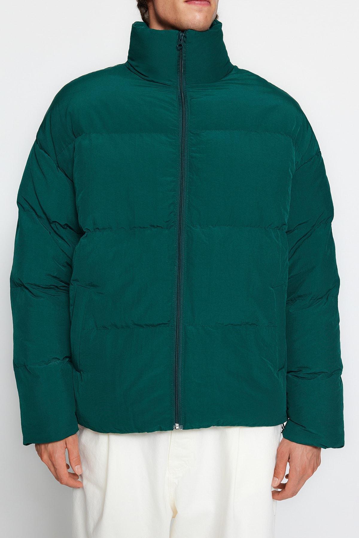 Green Puffer Jacket, , large image number 1