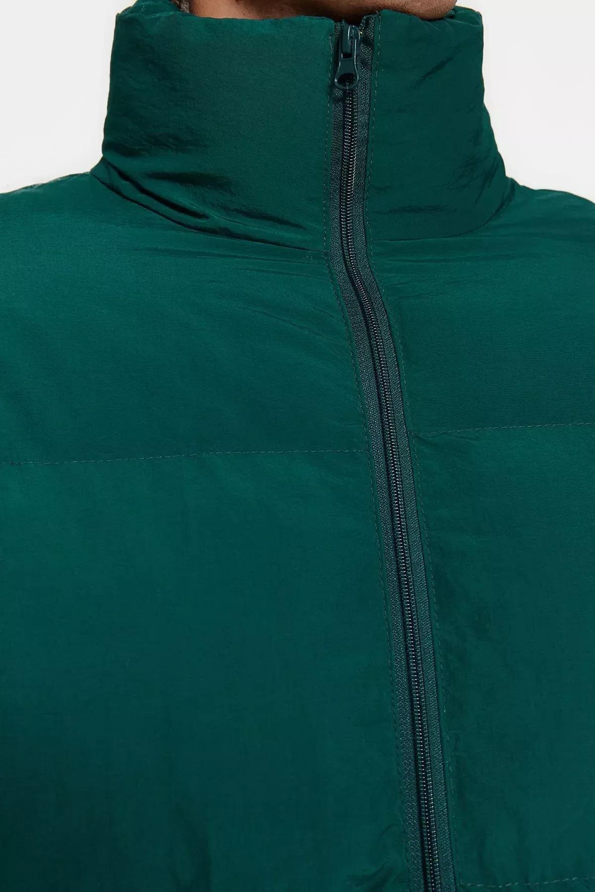 Green Puffer Jacket, Green, medium