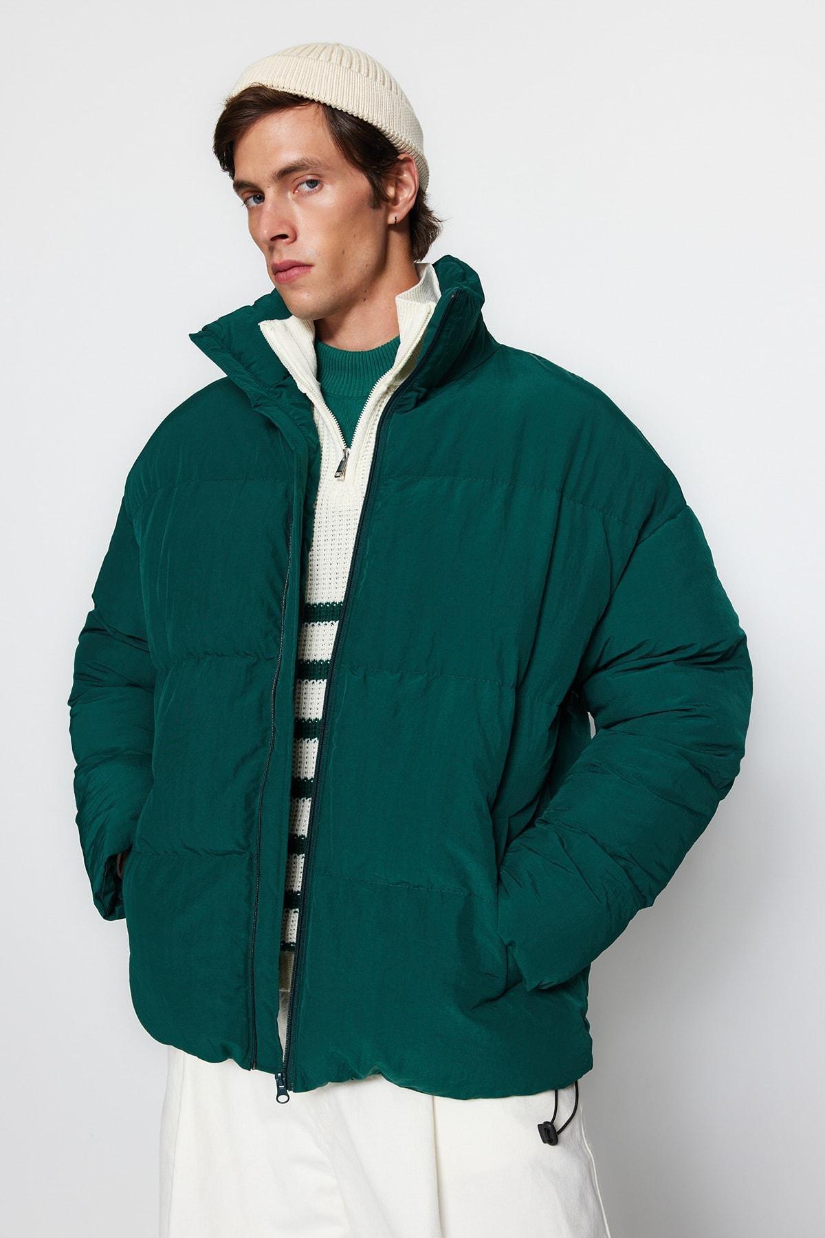 Green Puffer Jacket, , large image number 4