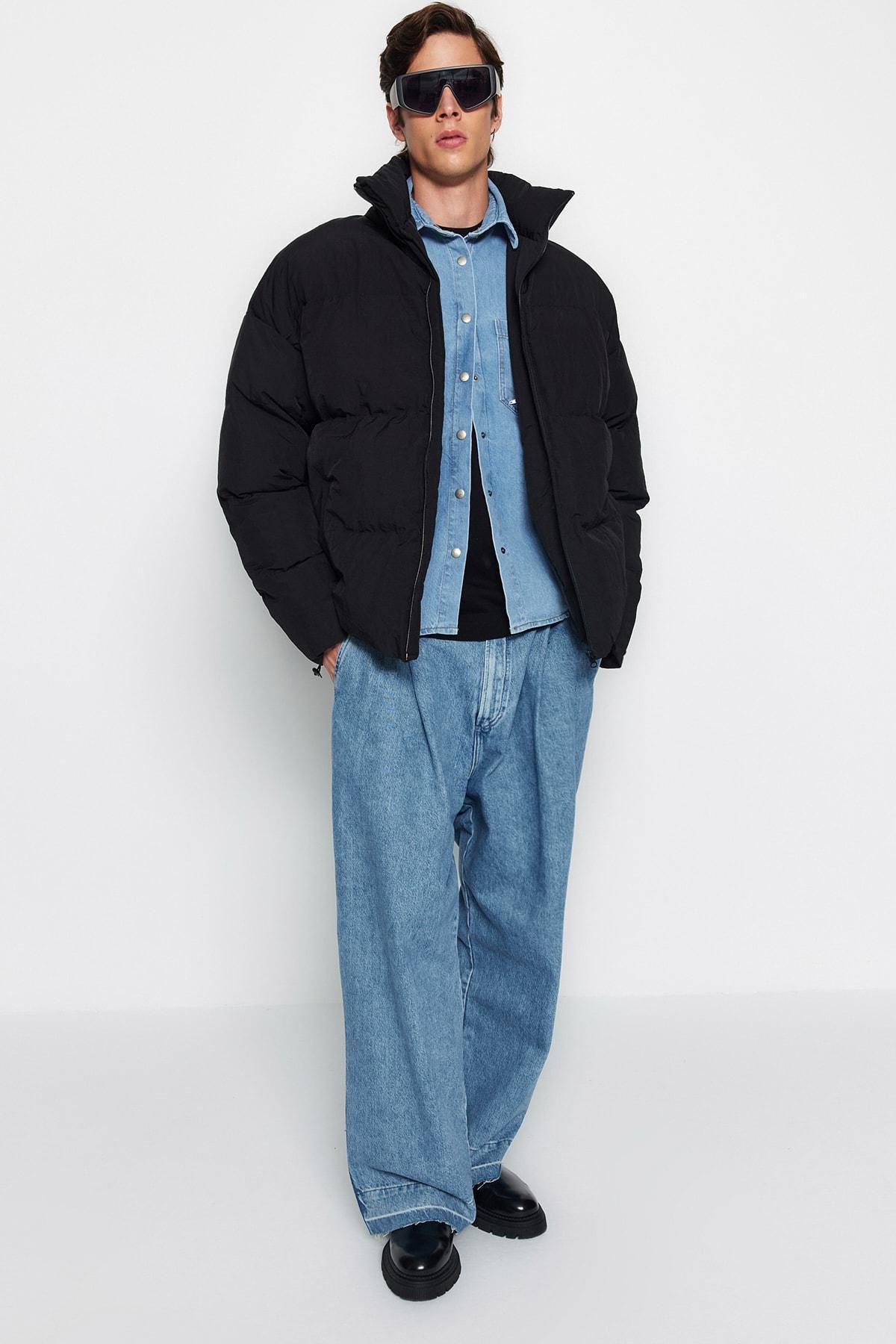 Black Puffer Jacket, , medium