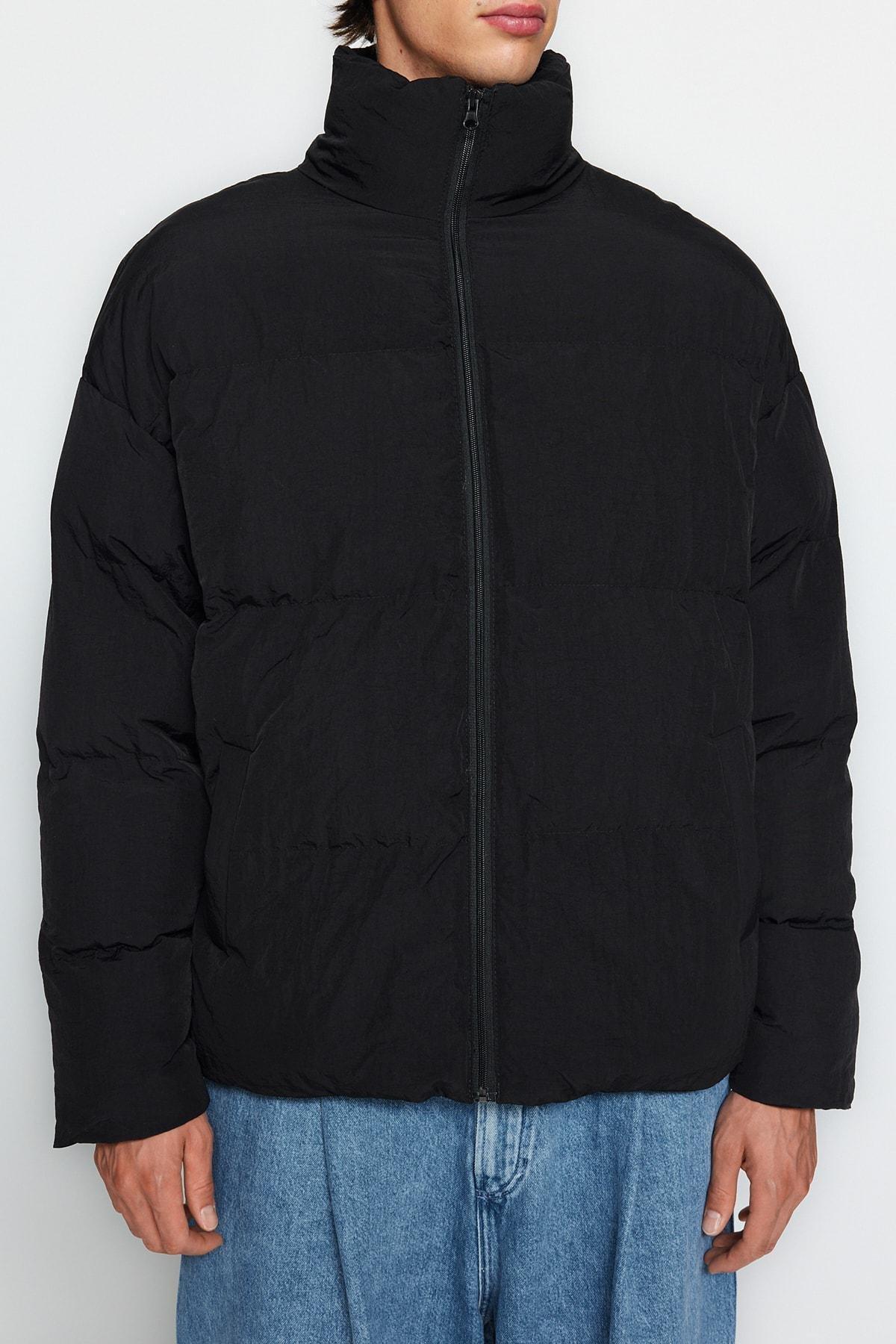 Black Puffer Jacket, , large image number 1