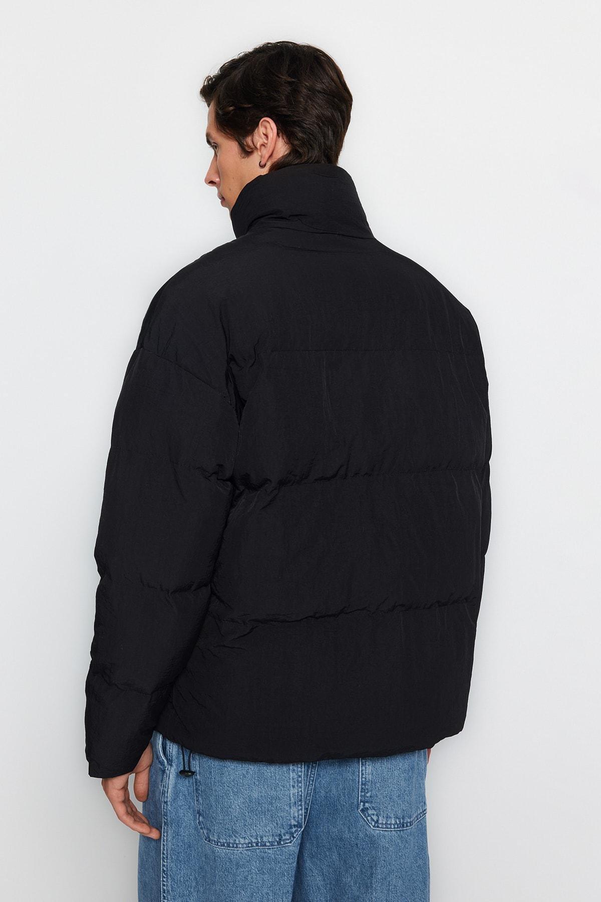 Black Puffer Jacket, , large image number 5