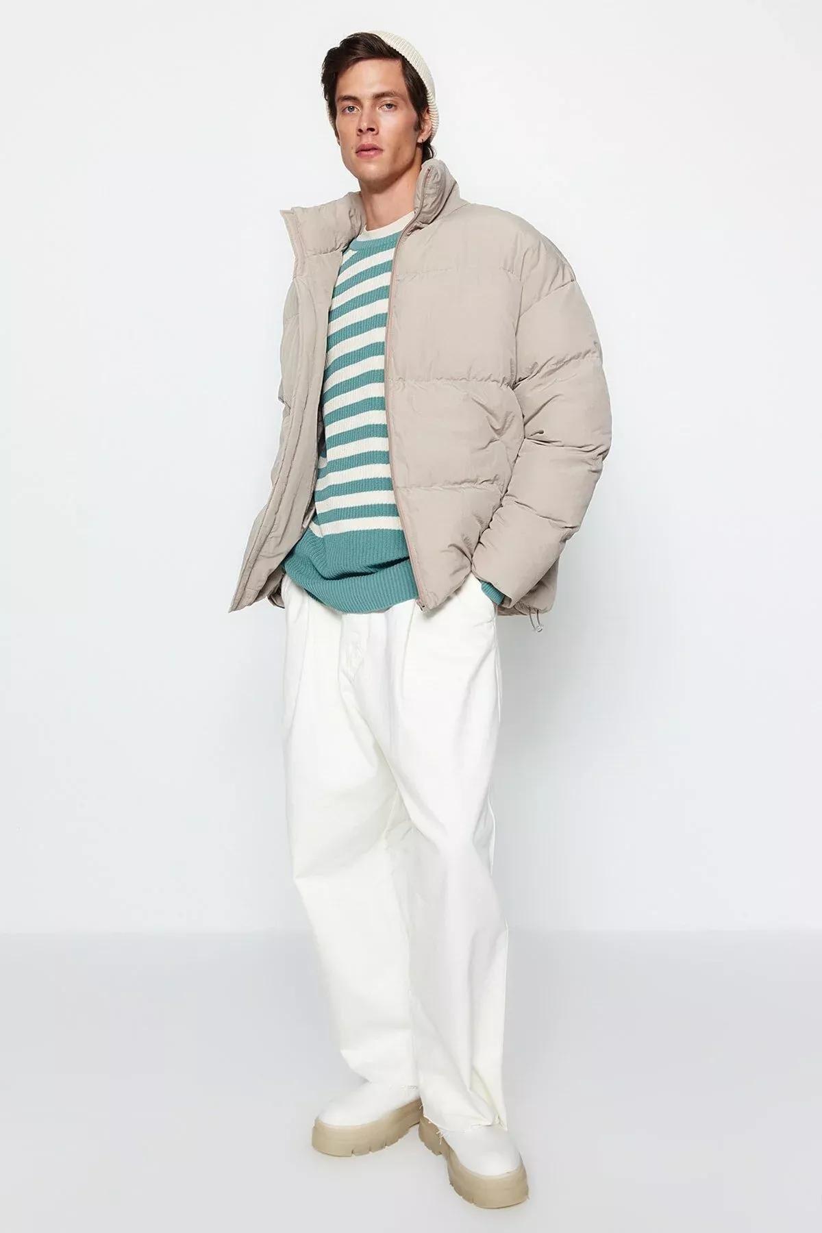 Beige Puffer Jacket, Rock, large image number 6