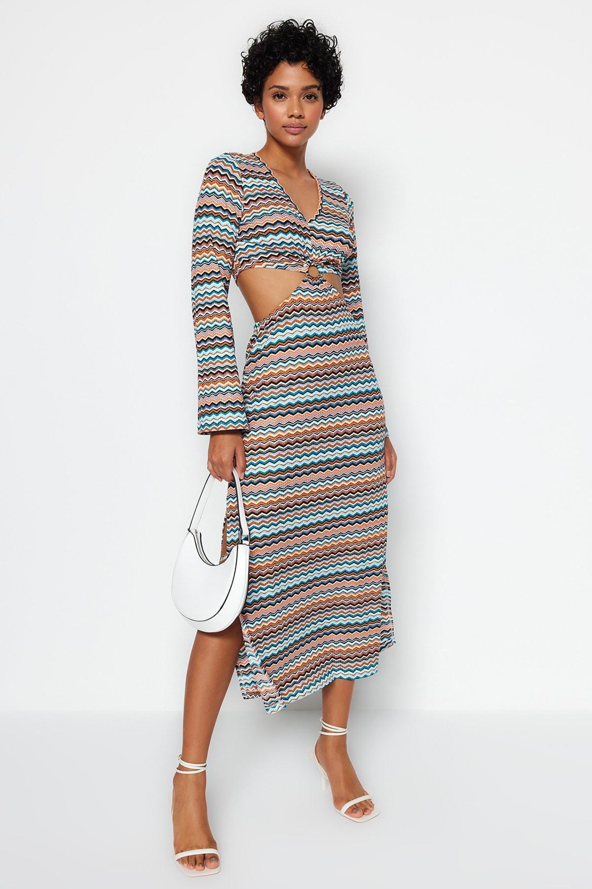 Multicolour A-Line Dress, , large image number 1