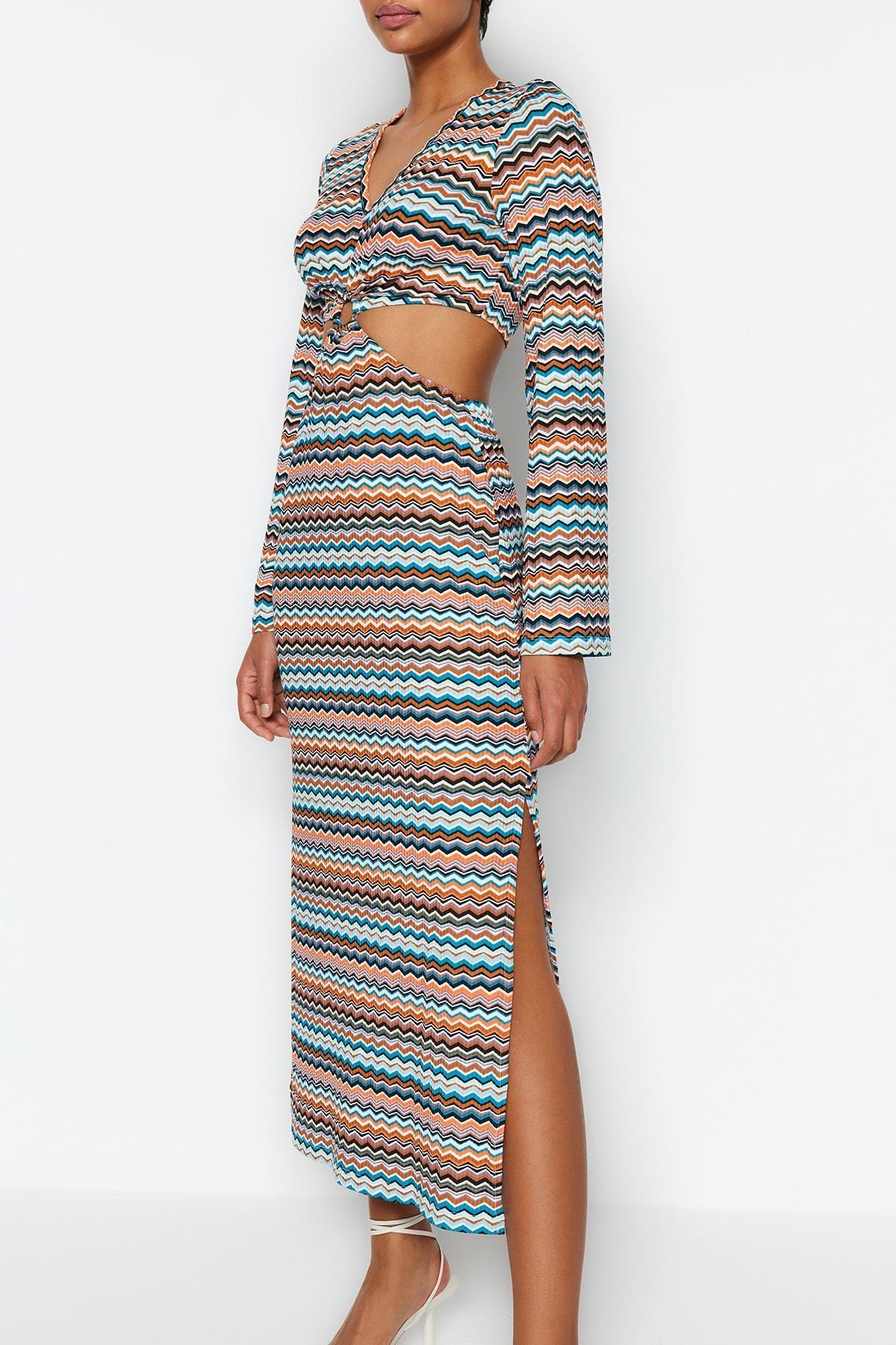 Multicolour A-Line Dress, , large image number 4