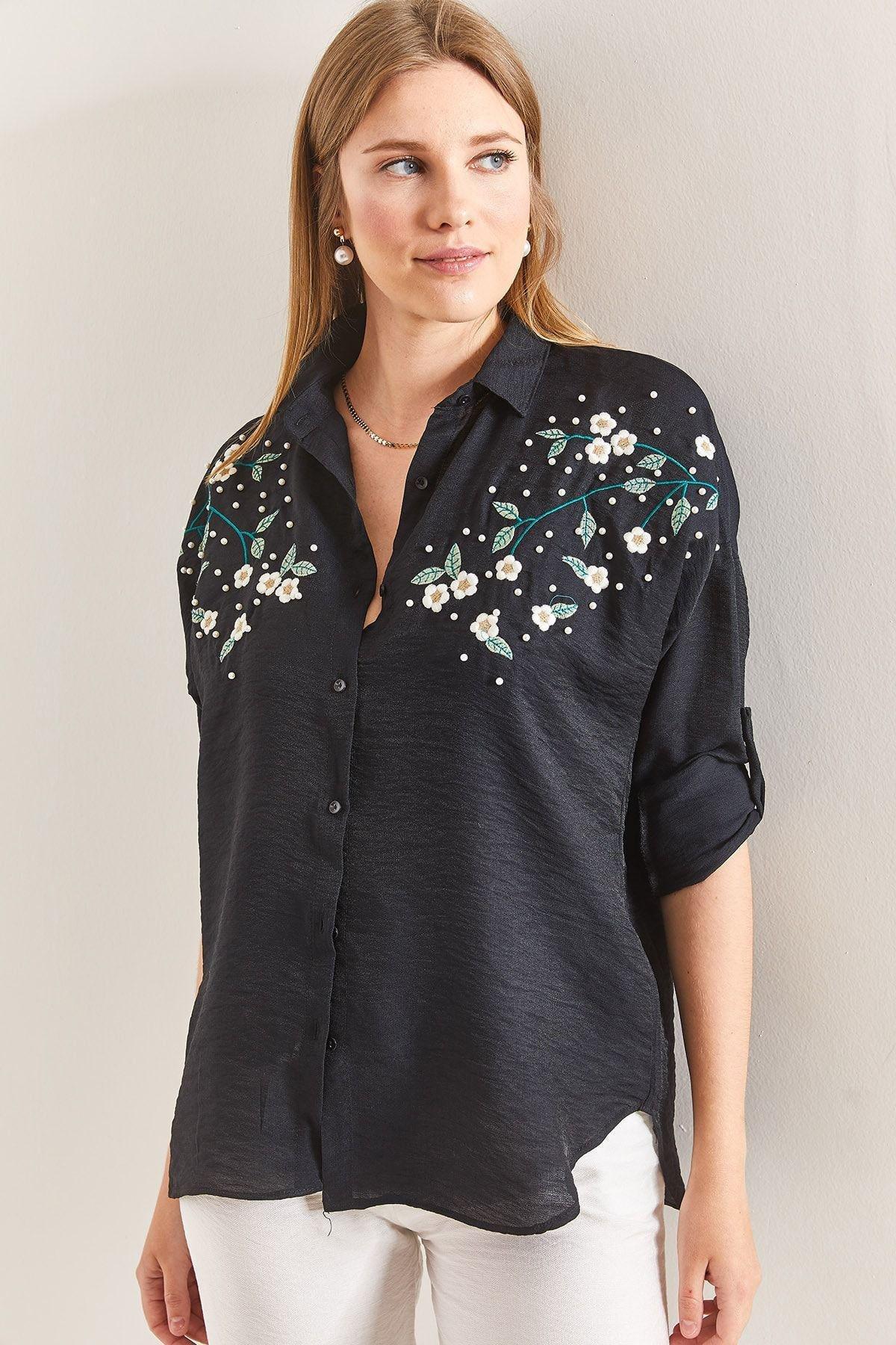 Daisy Embroidered Blouse, C101_5720, large image number 2
