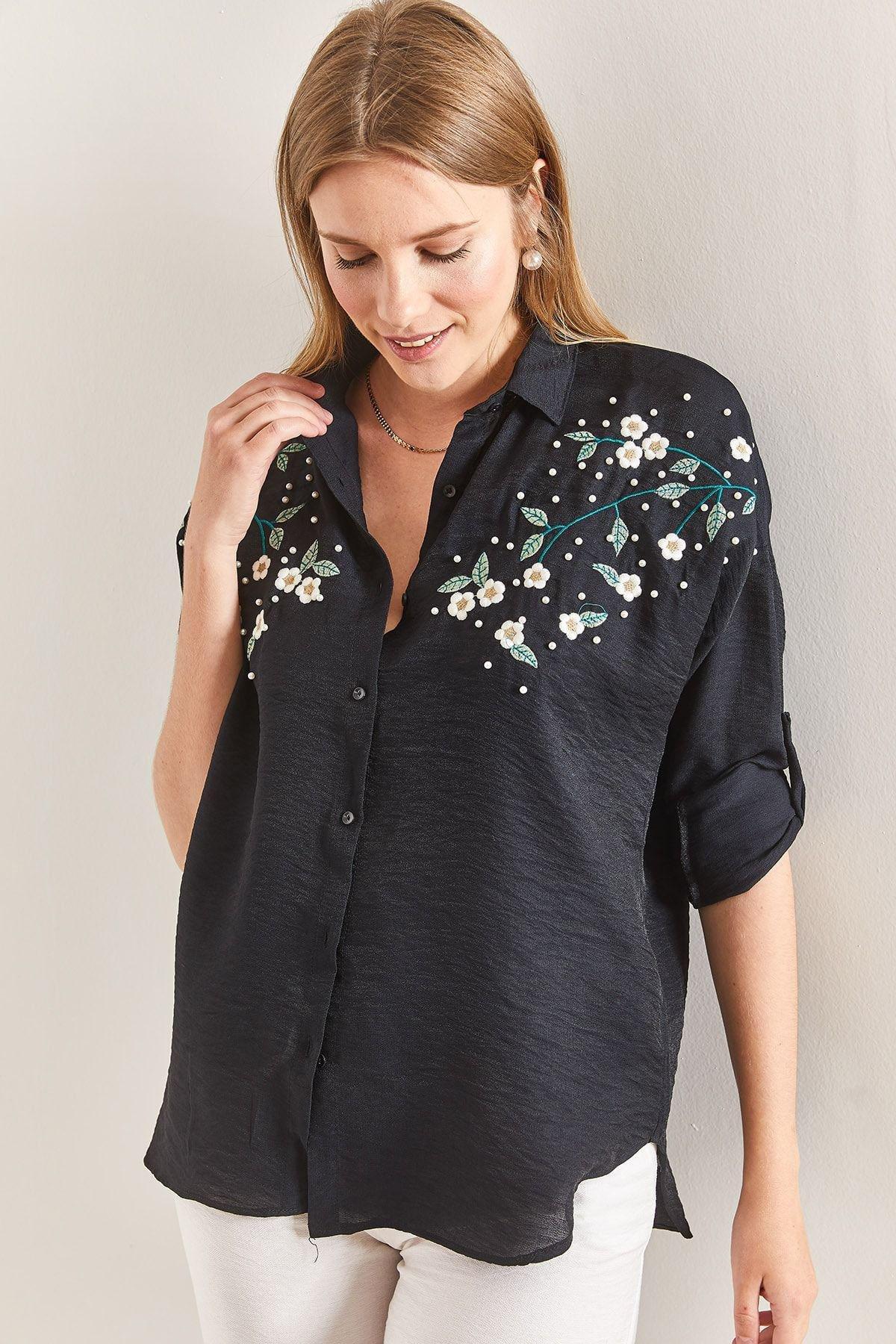 Daisy Embroidered Blouse, C101_5720, large image number 3