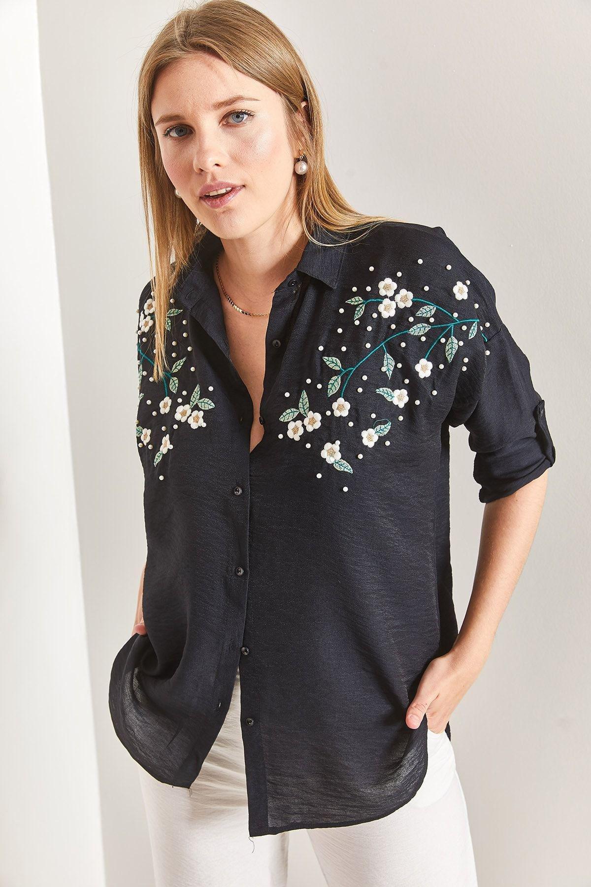 Daisy Embroidered Blouse, C101_5720, large image number 4