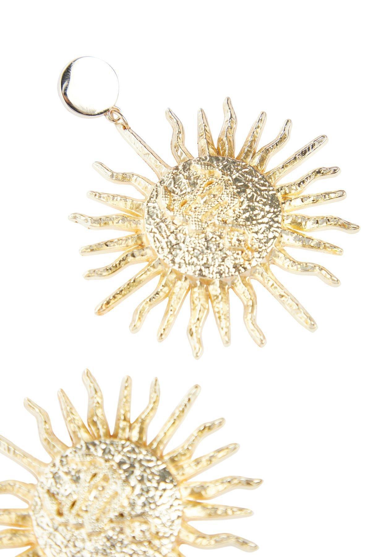 Gold Bijou Earrings, Set Of 2, Gold, large image number 2