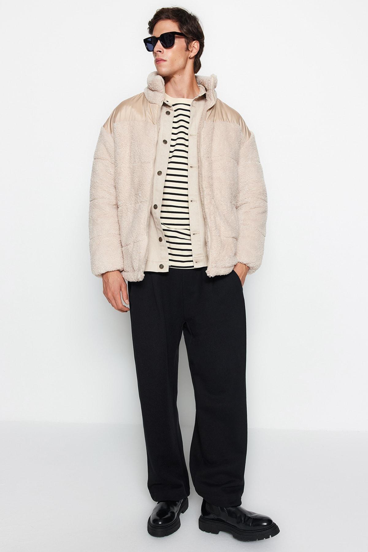 Beige Basic Jacket, , medium