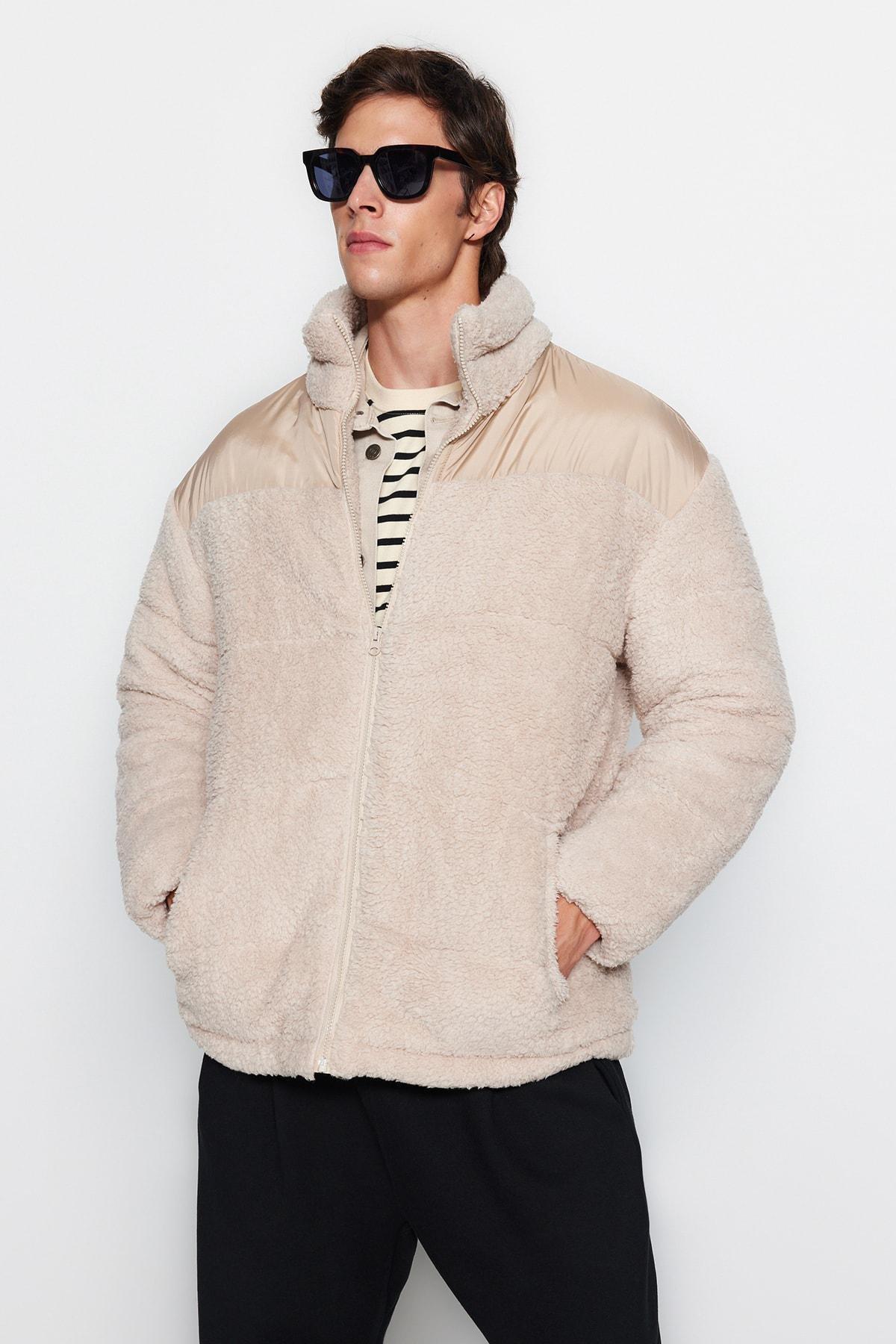 Beige Basic Jacket, , large image number 1