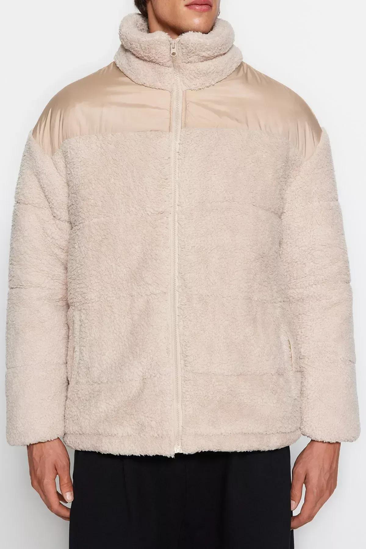 Beige Basic Jacket, Beige, medium