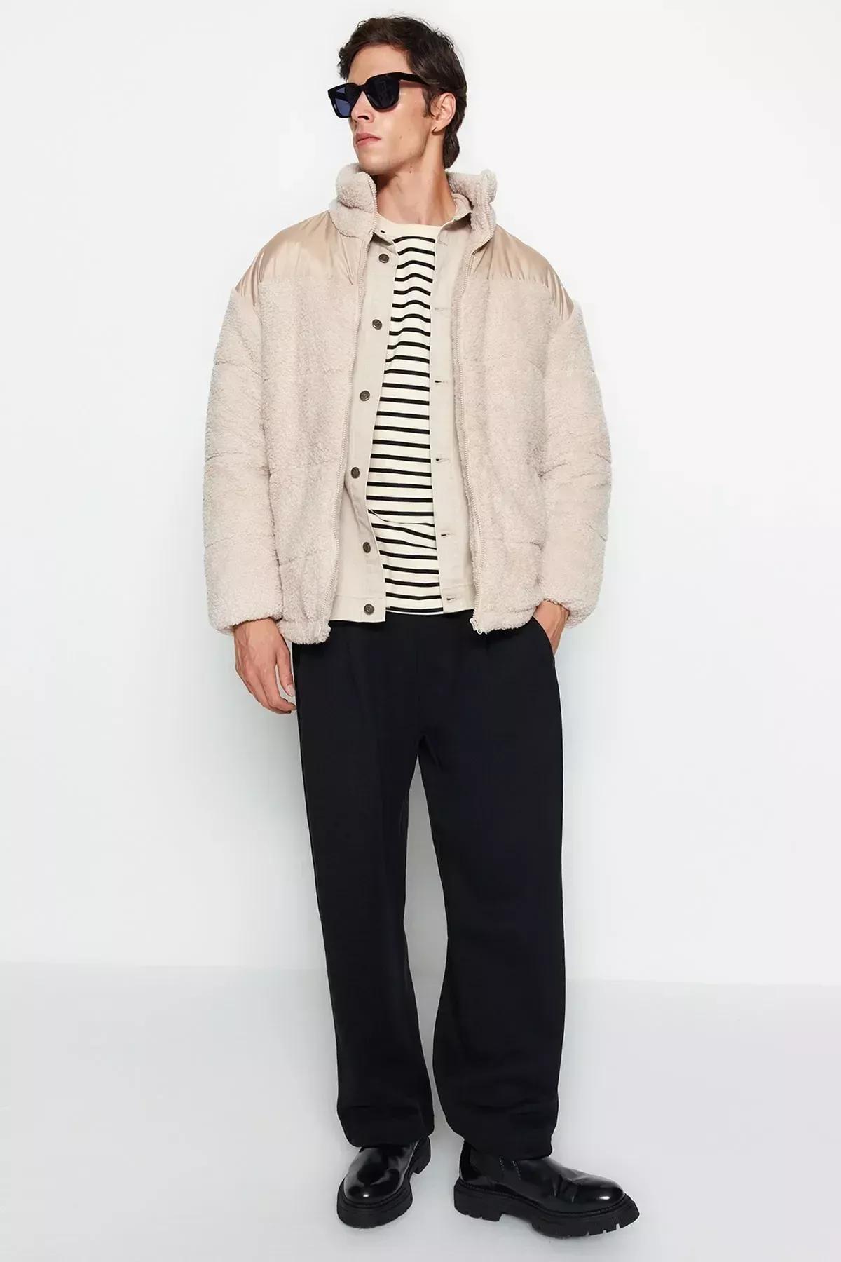 Beige Basic Jacket, Beige, large image number 4
