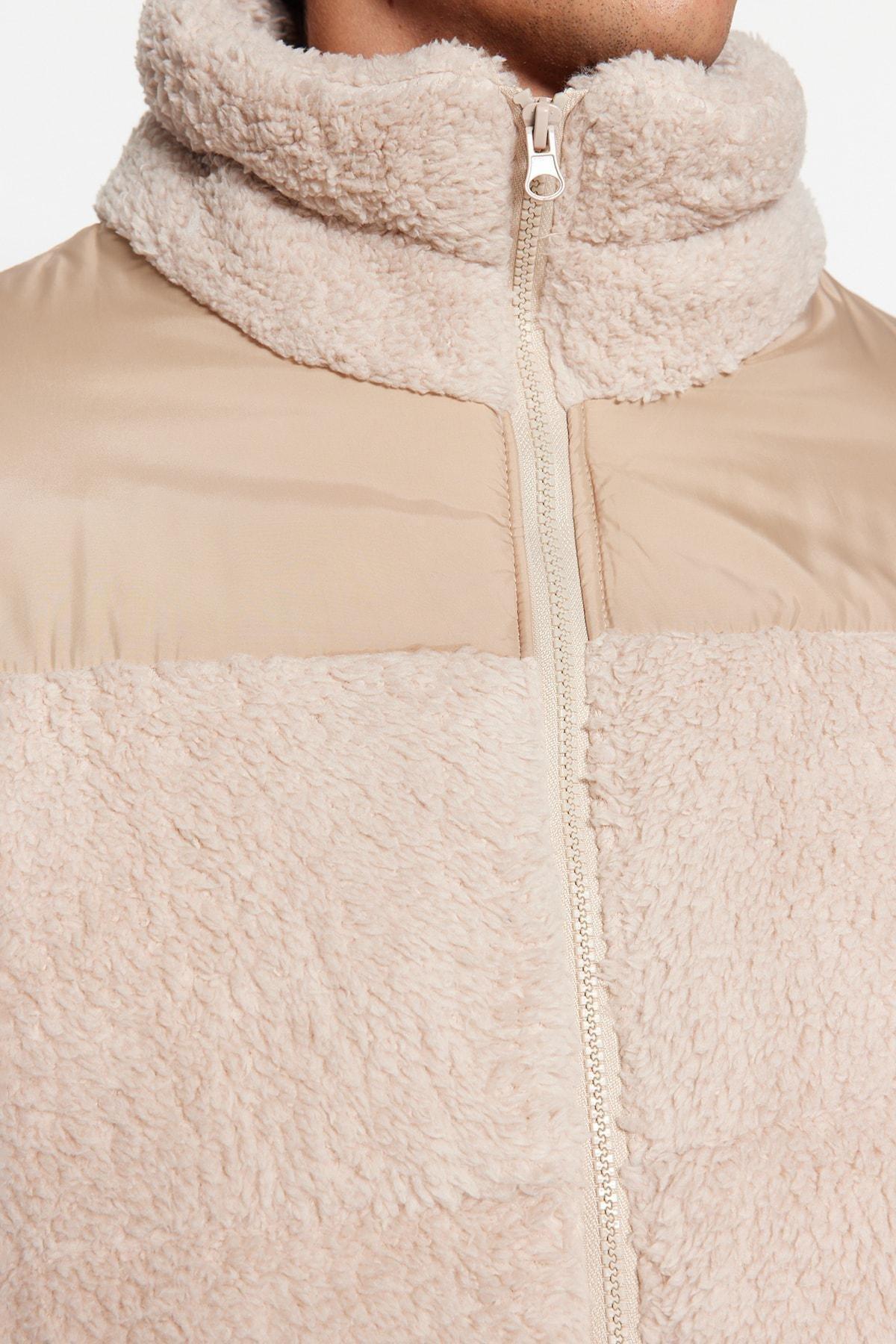 Beige Basic Jacket, , large image number 5