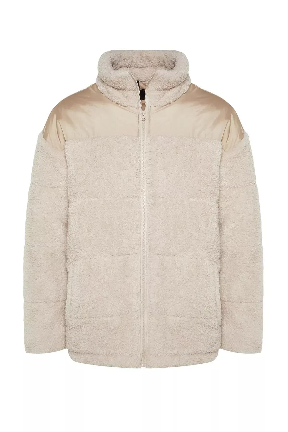 Beige Basic Jacket, Beige, large image number 6