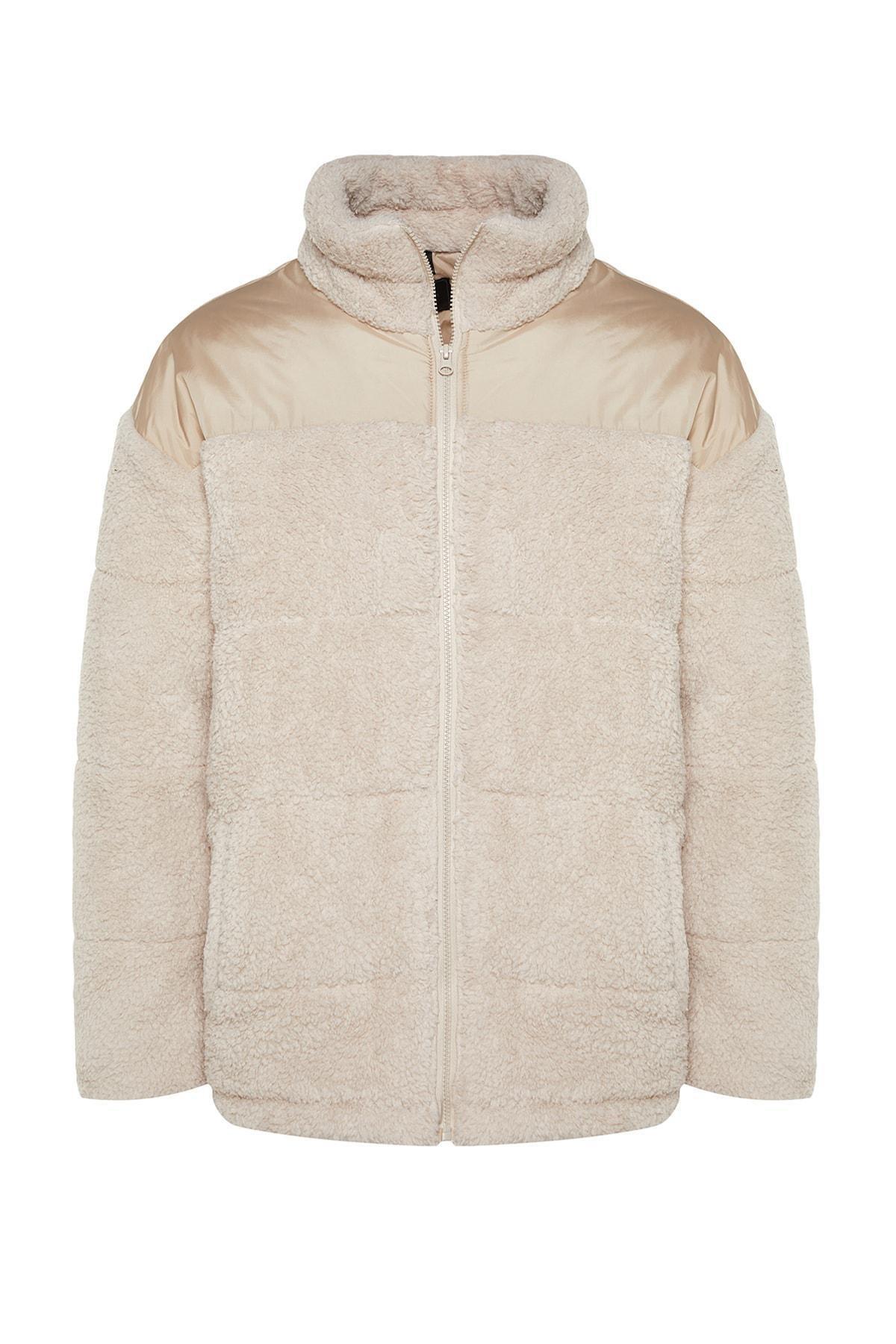 Beige Basic Jacket, , large image number 7