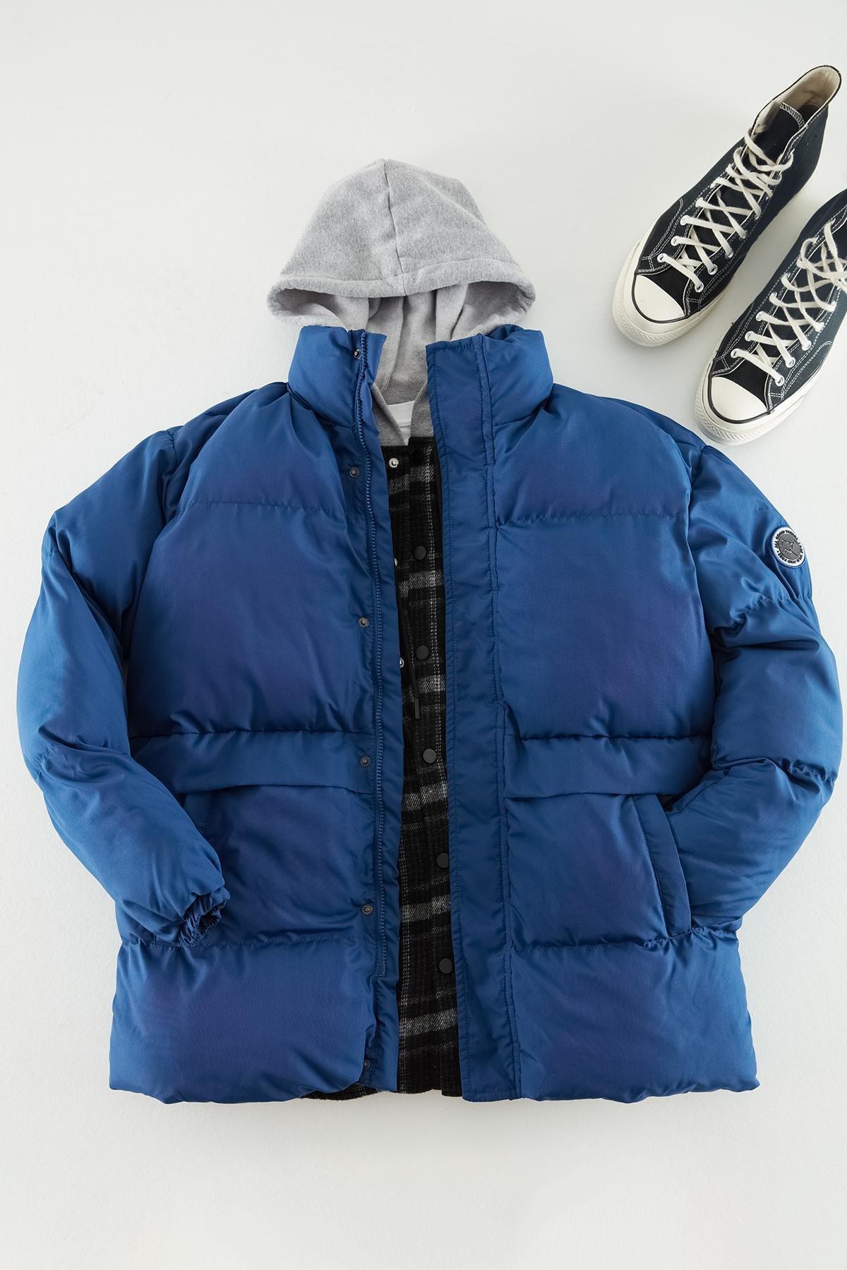 Navy Puffer Jacket, , large image number 0