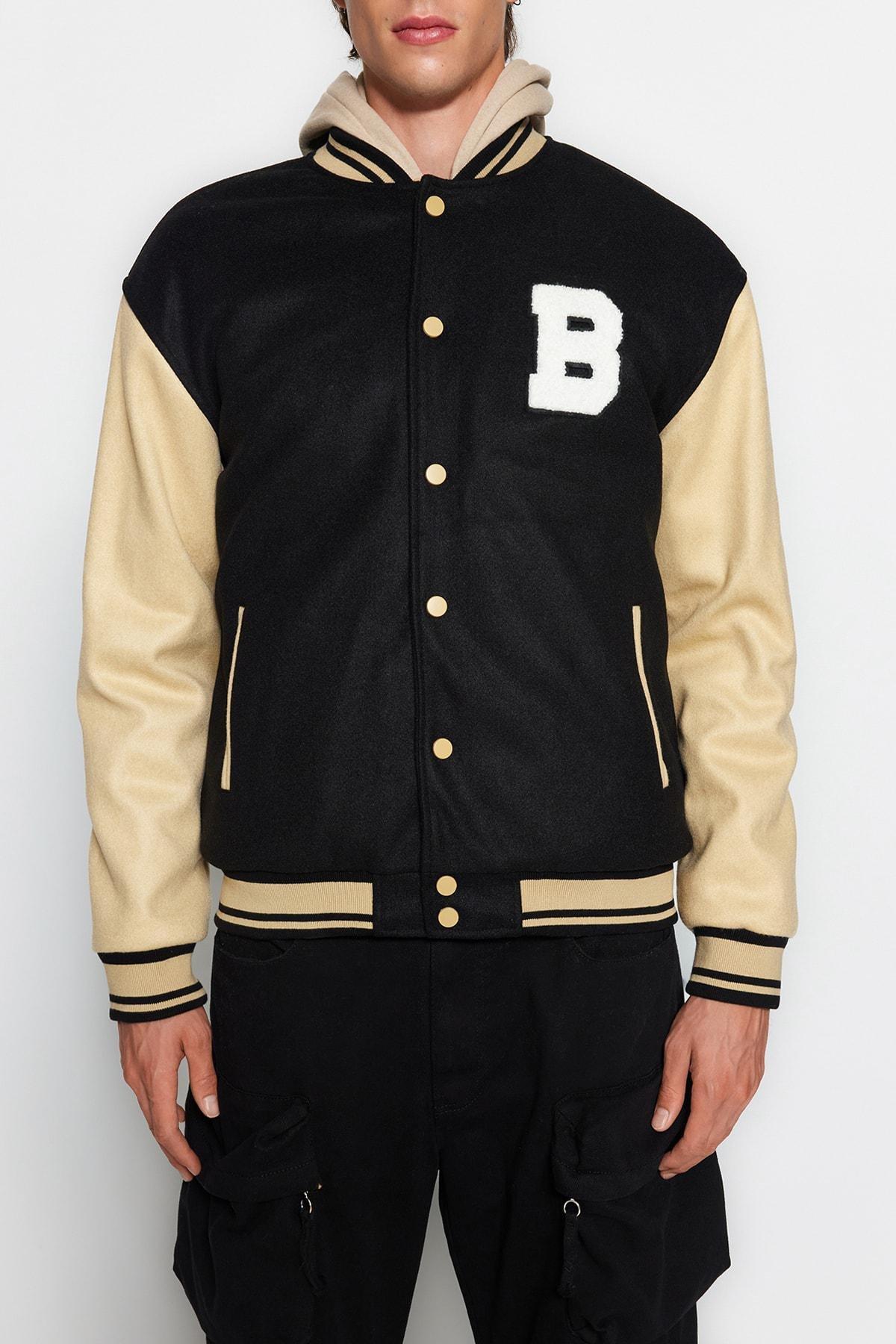 Black Bomber Jacket, , large image number 1