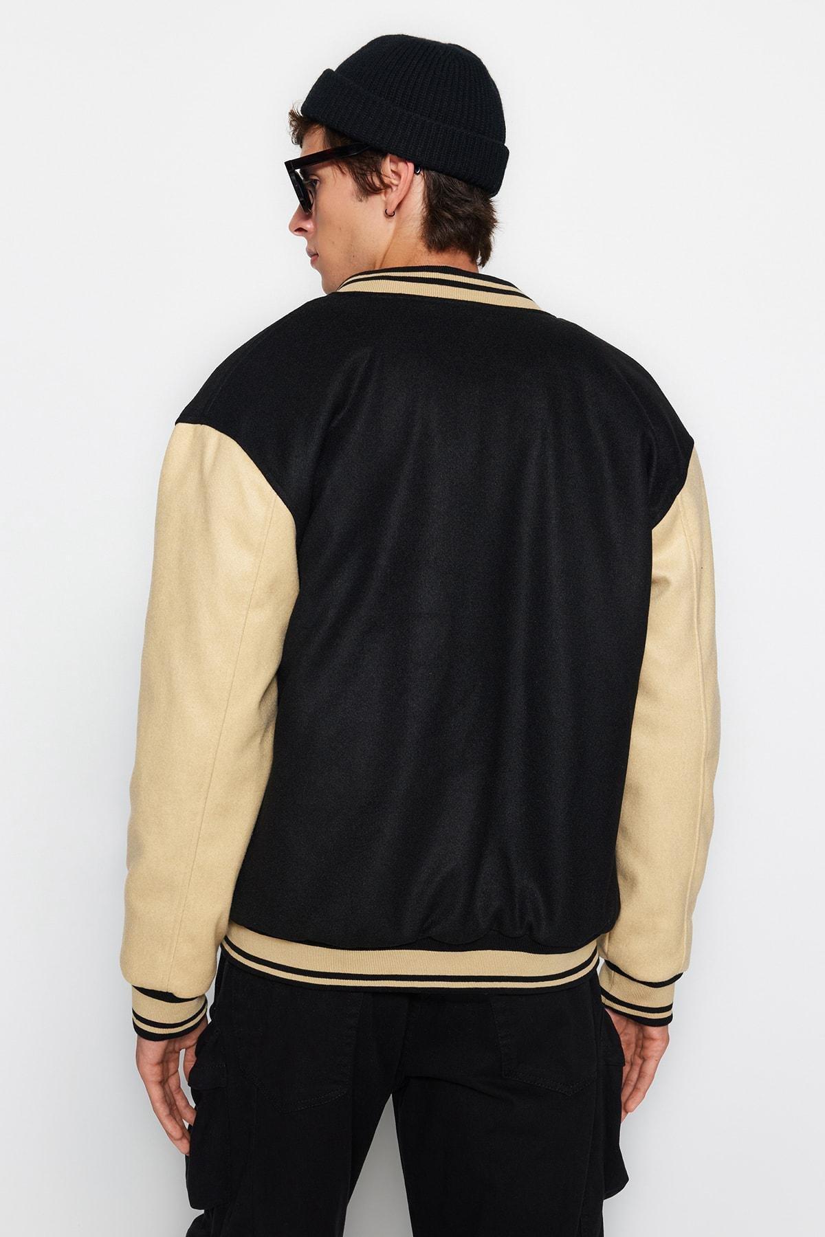 Black Bomber Jacket, , large image number 3