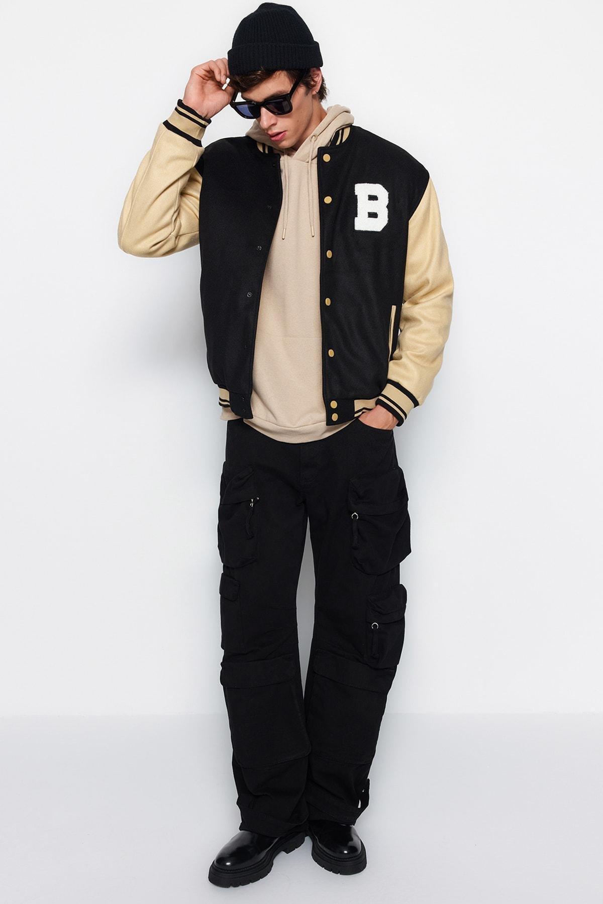 Black Bomber Jacket, , large image number 4