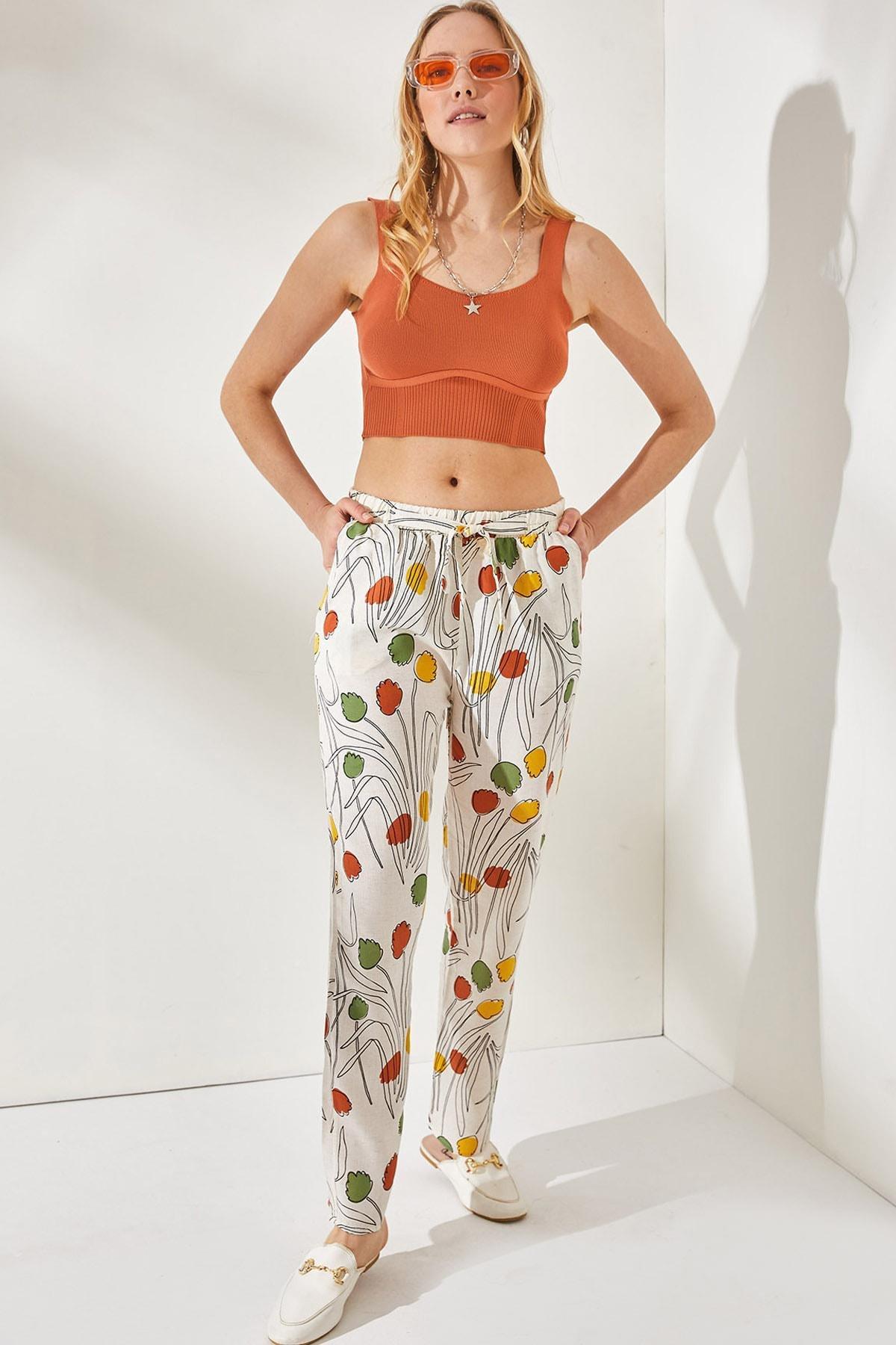 Green Straight Pants, , large image number 0