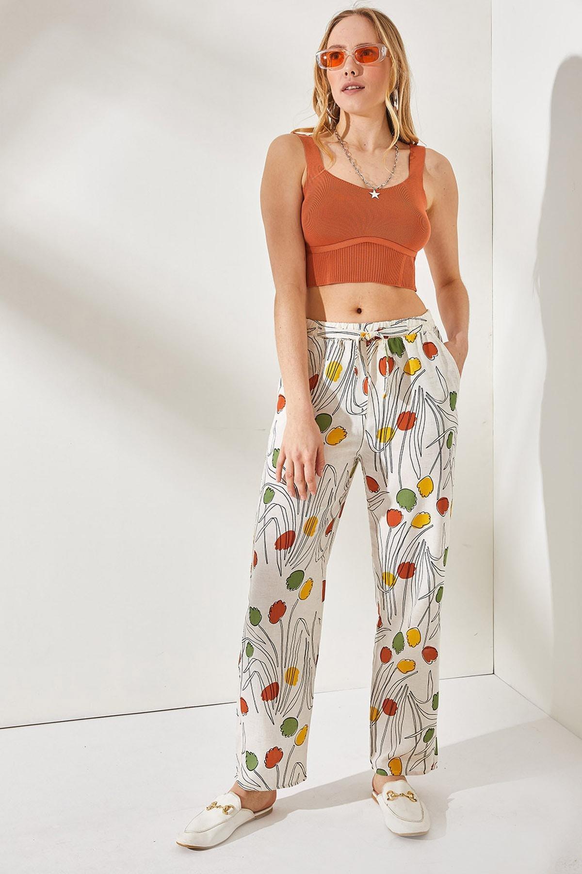 Green Straight Pants, , large image number 2