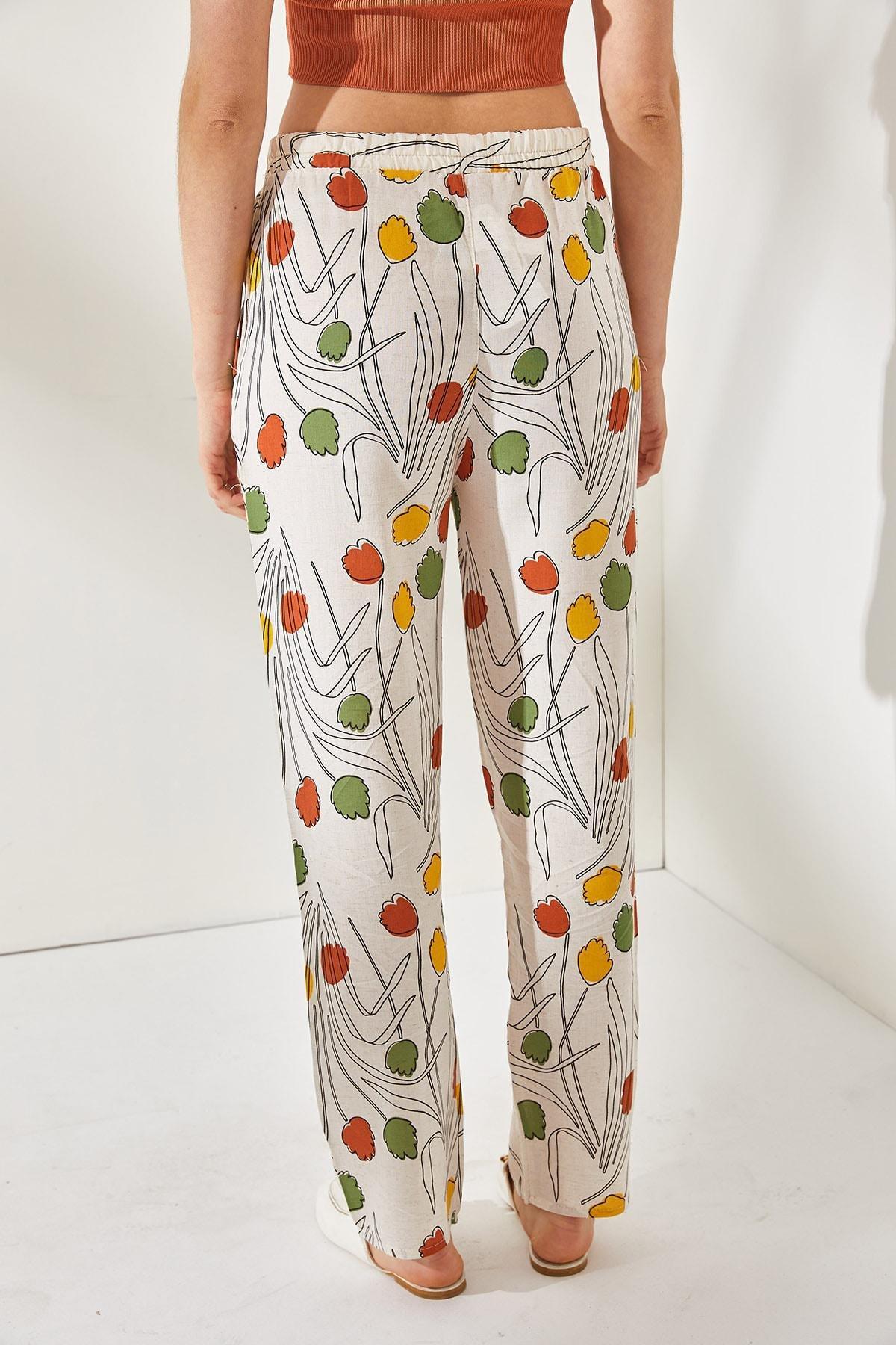 Green Straight Pants, , large image number 5