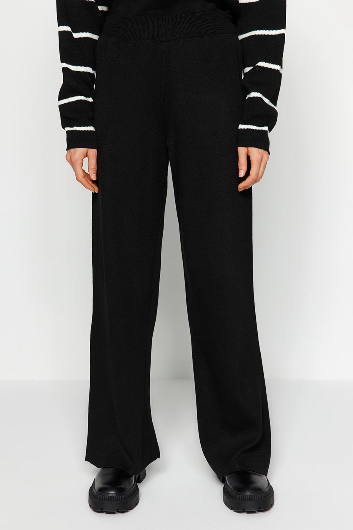 Black Oversize Knitted Co-Ord Set, , large image number 4