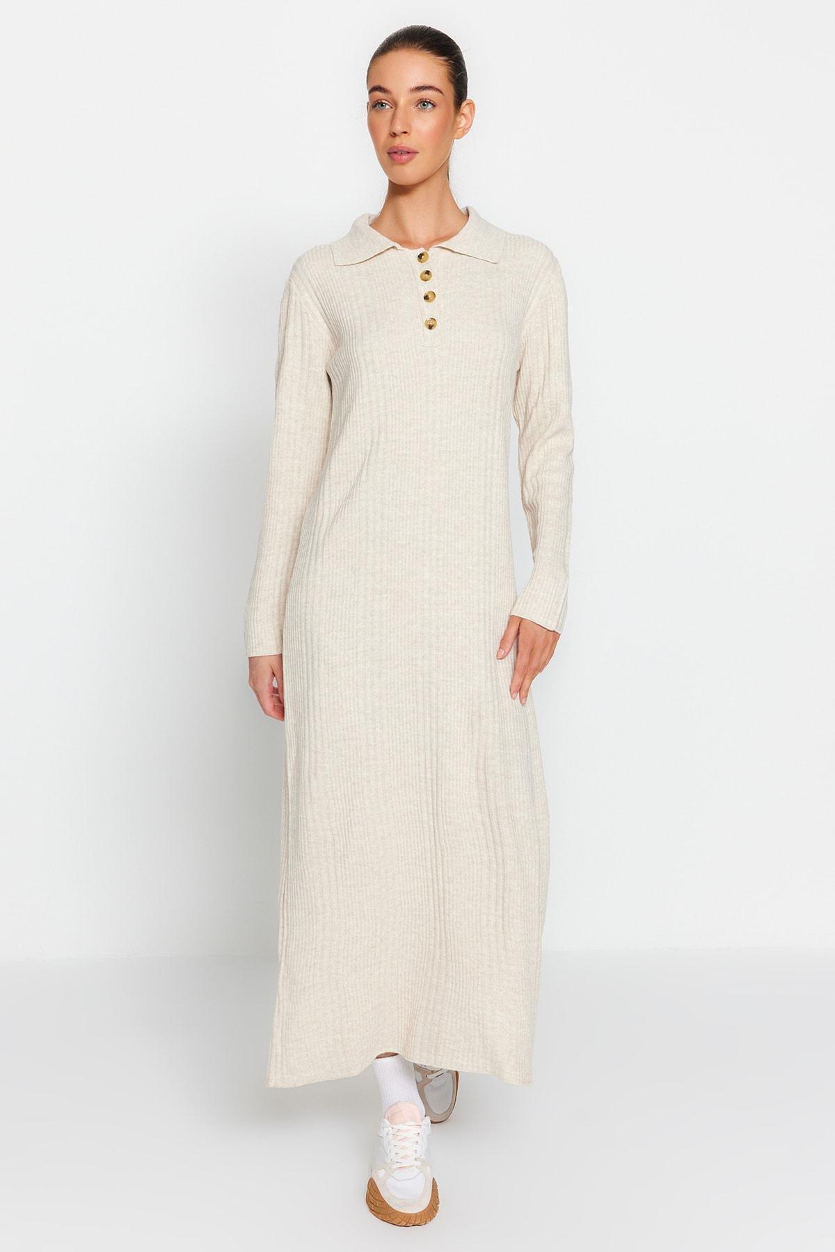 Beige Shift Dress, , large image number 2