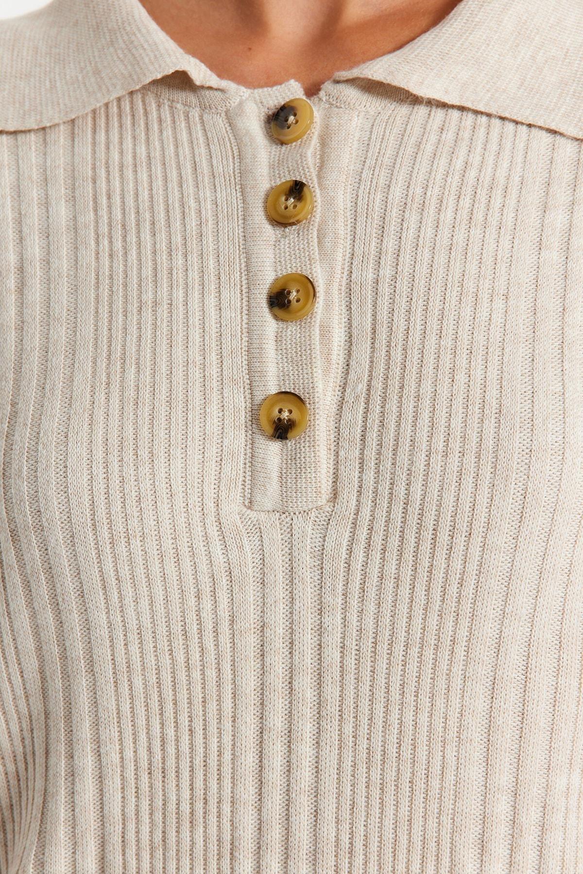 Beige Shift Dress, , large image number 4