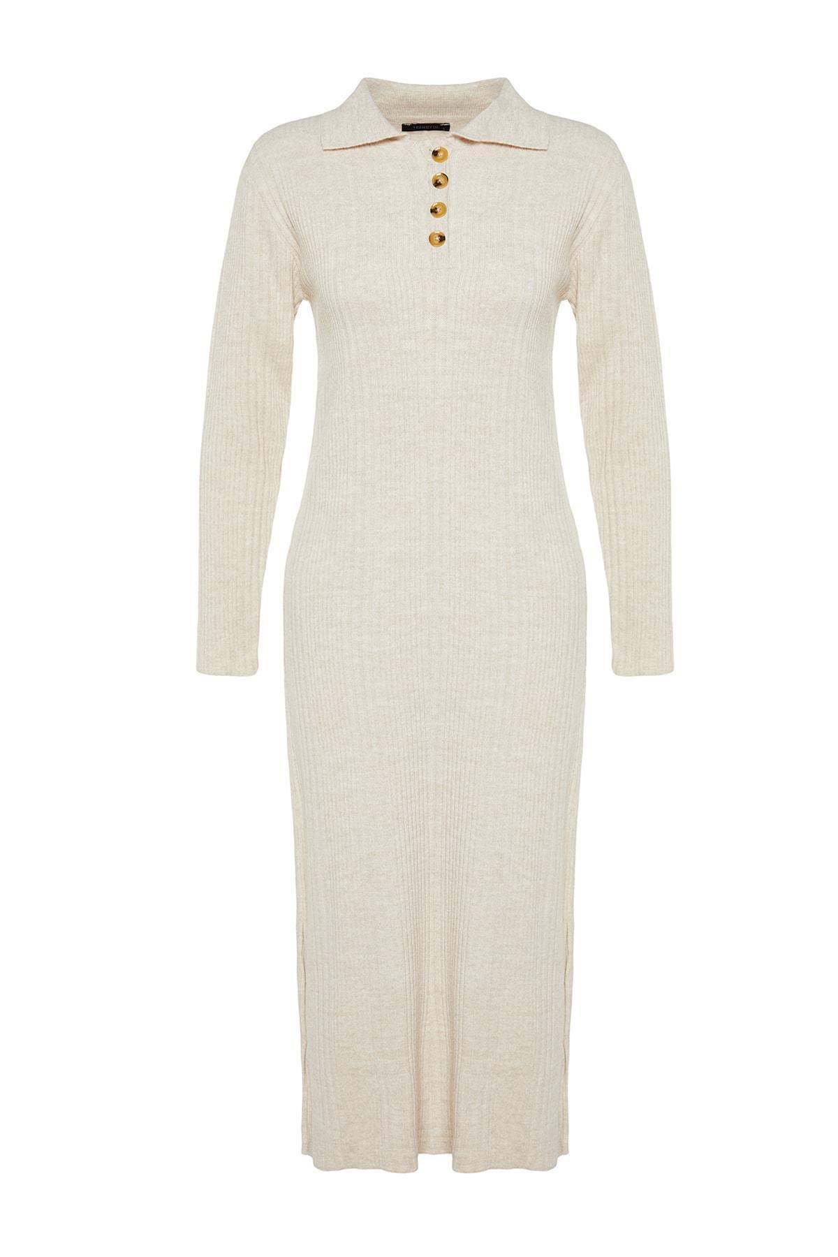 Beige Shift Dress, , large image number 5